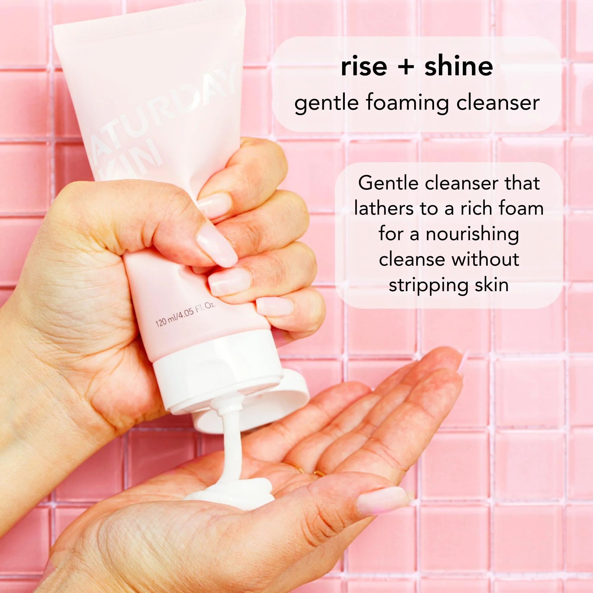 Saturday Skin Hydrating Foam Cleanser – Anti Aging Face Wash with Apple Extract, Moisturizing Face Wash, All Natural Foaming Facial Cleanser, Korean Face Wash for Women & Sensitive Dry Skin - Image 7