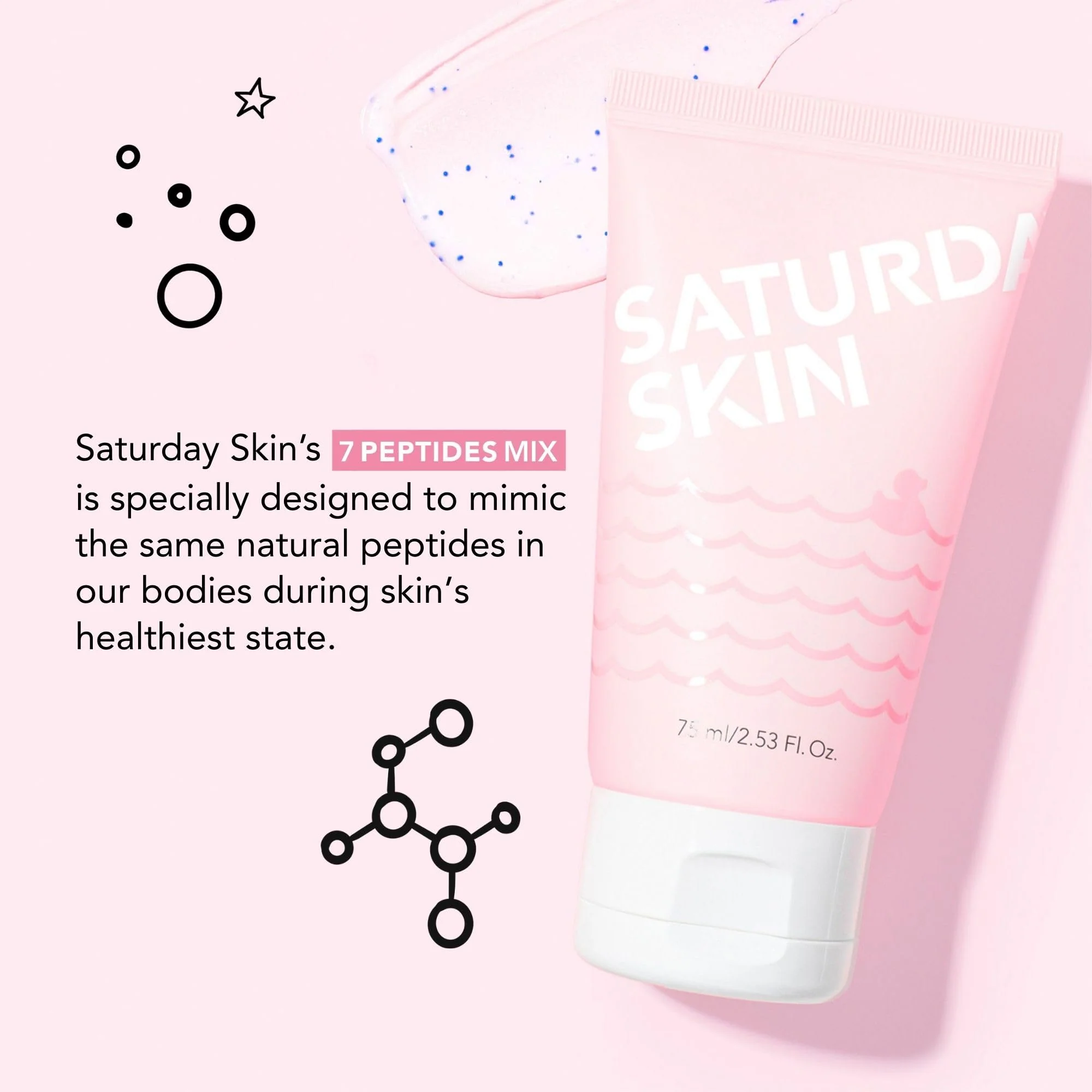 Saturday Skin Rub-A-Dub Refining Peel Gel – Exfoliating Face Wash & Exfoliating Peel Gel, Fruit Enzyme Exfoliator Facial Enzyme Scrub, Dead Skin Remover for Face,Korean Skincare (2.53 Fl Oz / 75ml) - Image 4