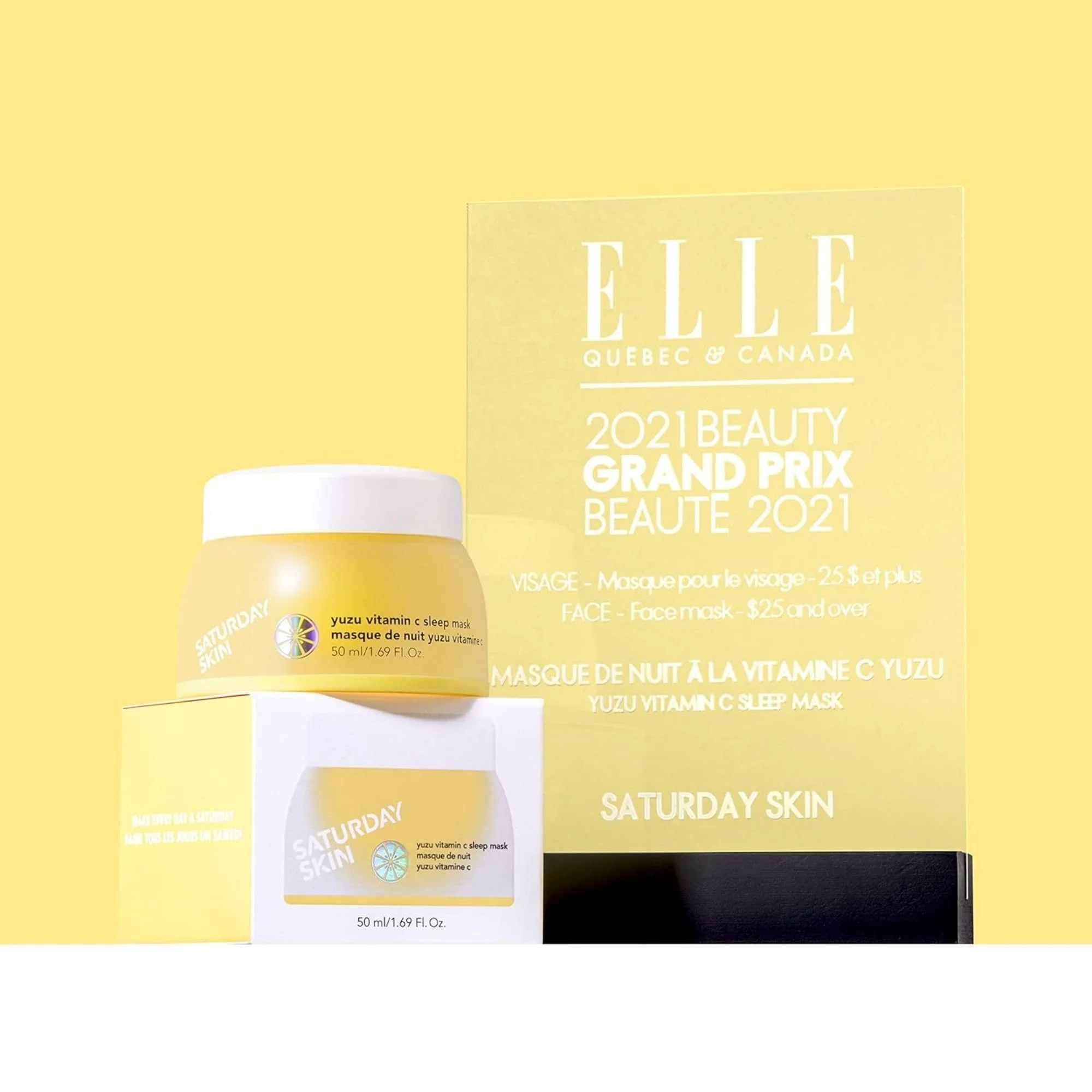 Saturday Skin Yuzu Vitamin C Overnight Sleep Mask Regenerist Retinol Ultra Rich Face Moisturizer Cream Smooth Skin and Reduce Wrinkles Ideal for All Skin Types - Image 3