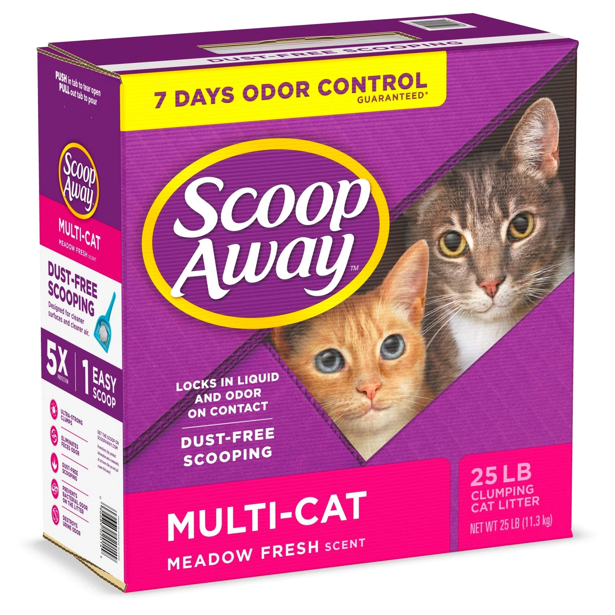 Scoop Away Multi-Cat Formula Clumping Cat Litter (25 lbs) - Image 5