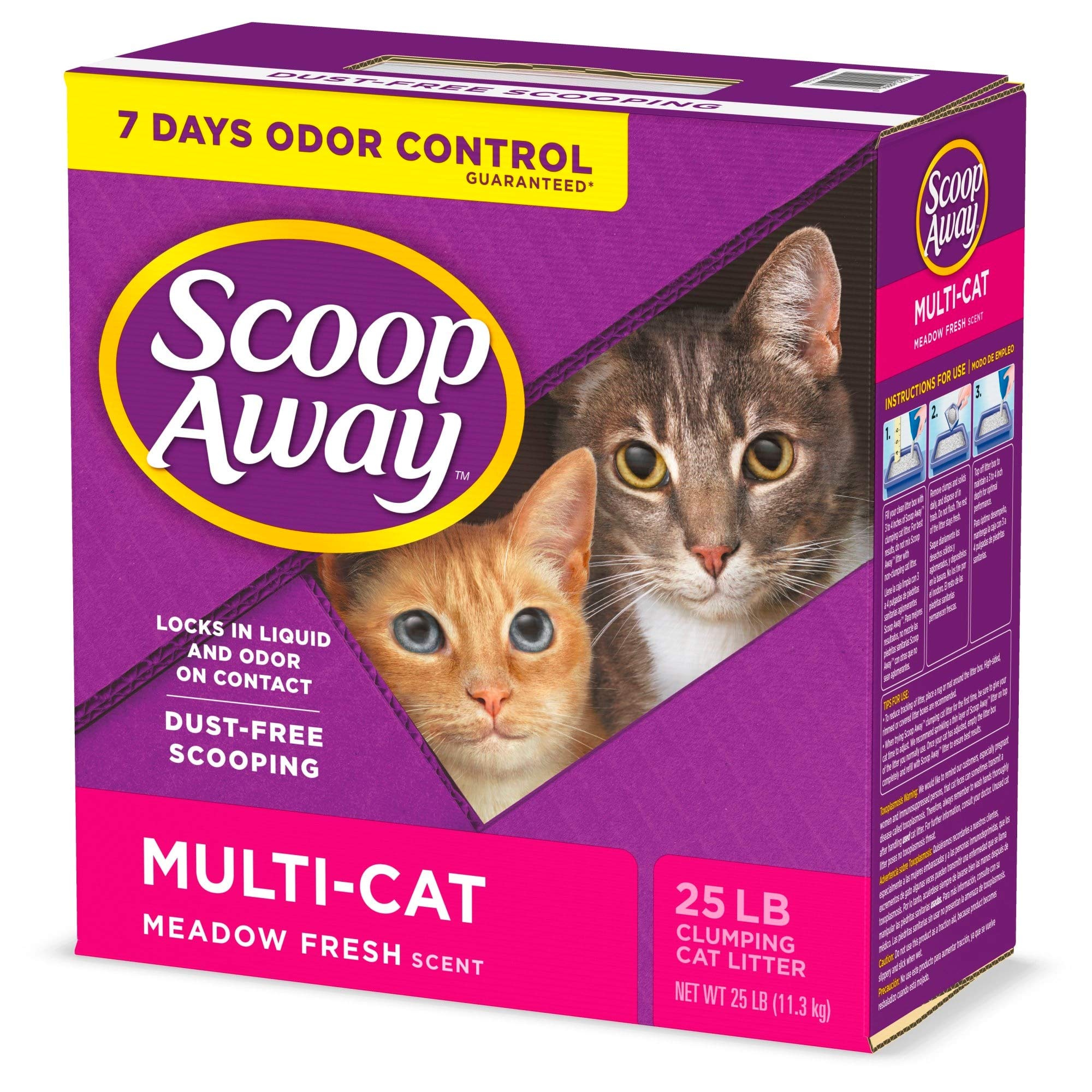 Scoop Away Multi-Cat Formula Clumping Cat Litter (25 lbs) - Image 6