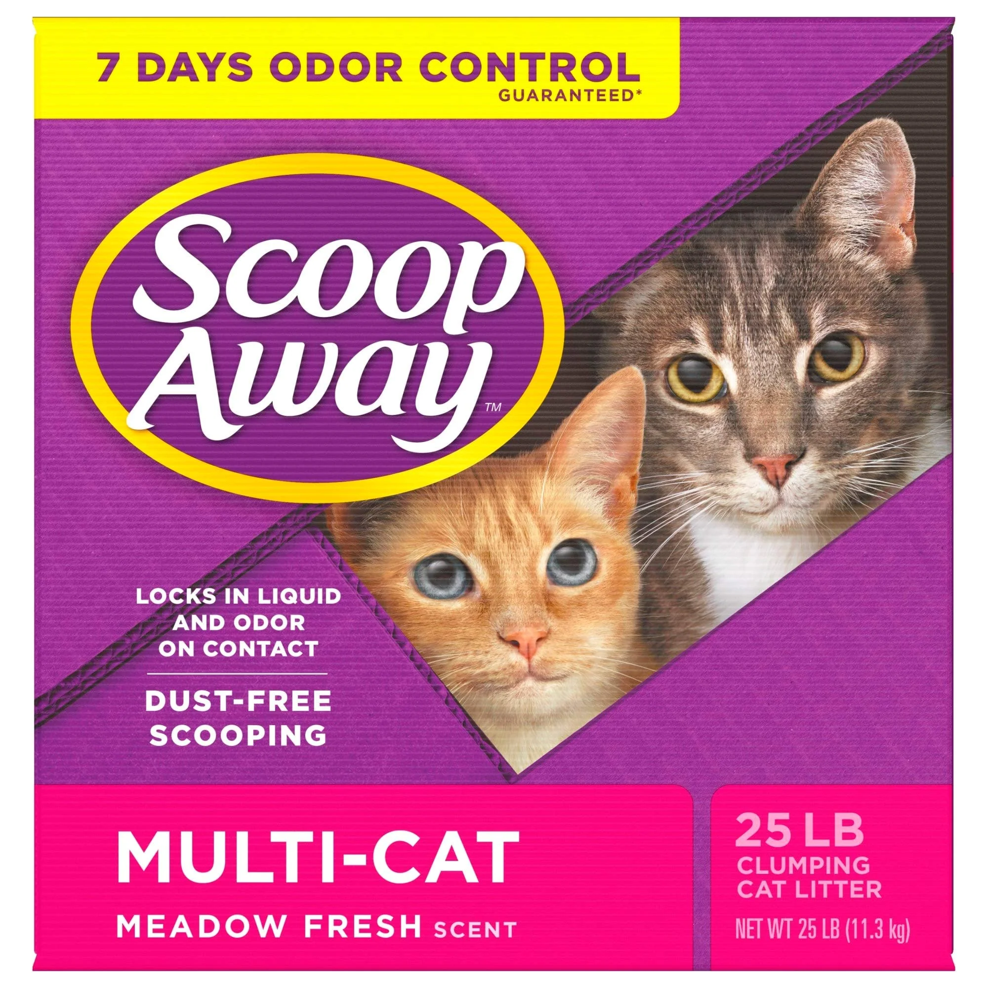 Scoop Away Multi-Cat Formula Clumping Cat Litter (25 lbs) - Image 7