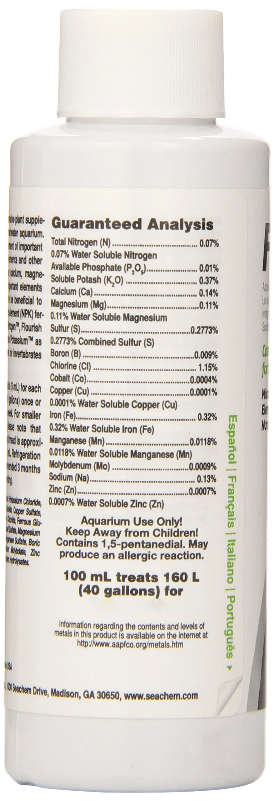 Seachem Flourish Freshwater Plant Supplement - Aquarium Element and Nutrient Blend 100 ml, (Model: 515) - Image 6
