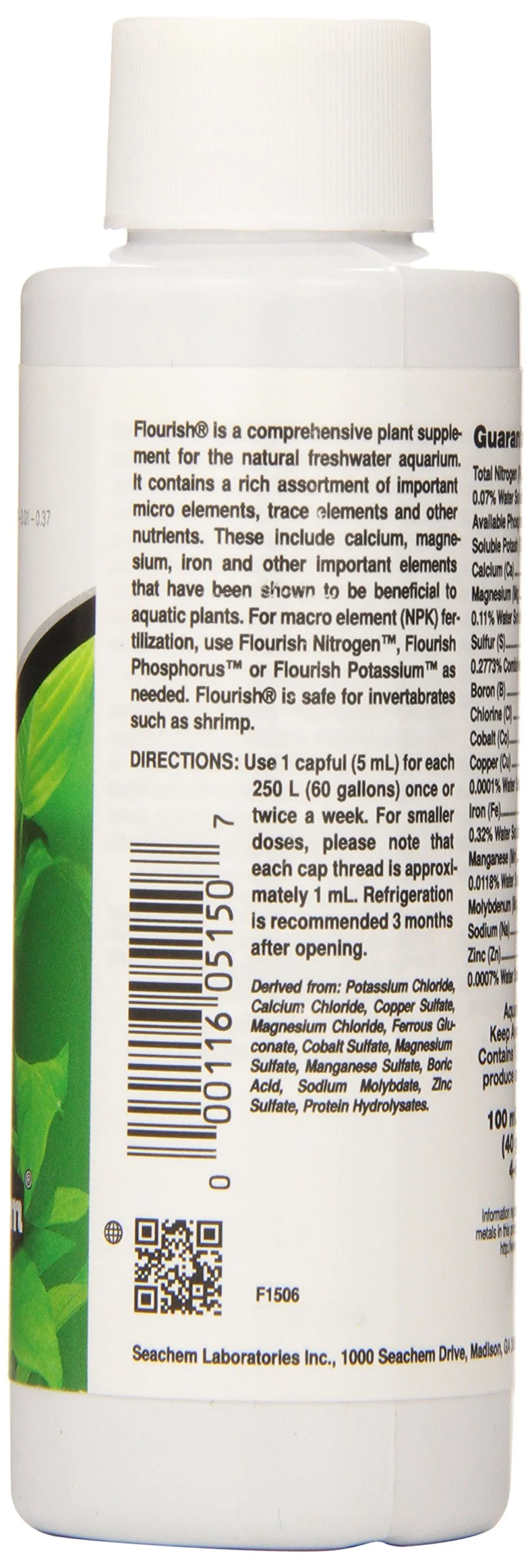Seachem Flourish Freshwater Plant Supplement - Aquarium Element and Nutrient Blend 100 ml, (Model: 515) - Image 7