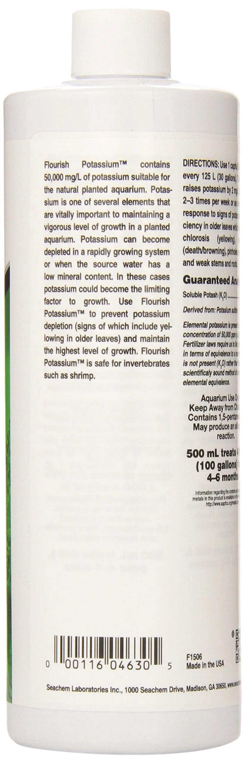 Seachem Flourish Potassium 500ml - Image 7