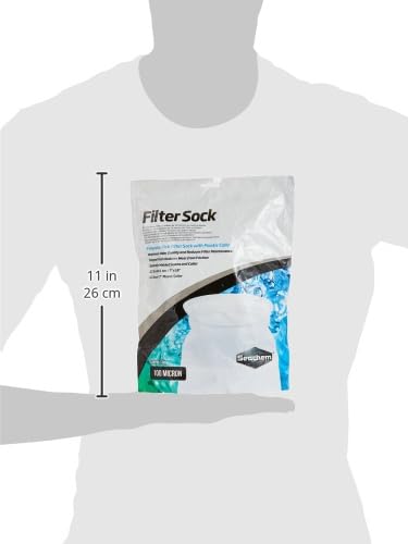 Seachem Laboratories 1552 Filter Sock (100 Micron) 17.5 x 40.5 cm, White - Image 3
