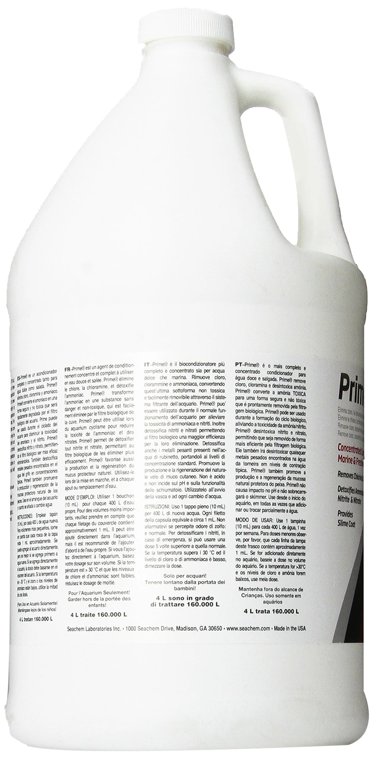 Seachem Prime Fresh and Saltwater Conditioner - Chemical Remover and Detoxifier 1 gal - Image 6
