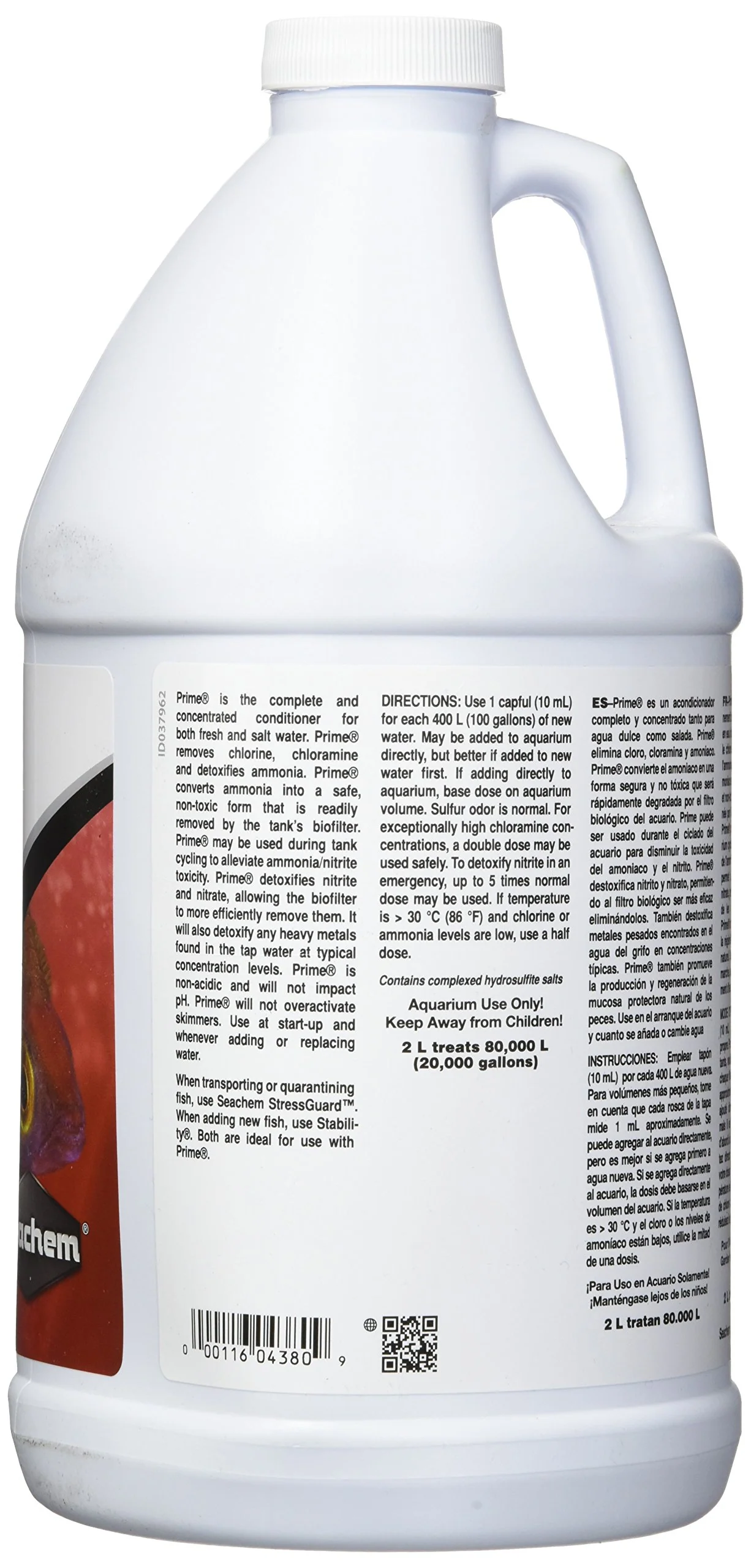 Seachem Prime Fresh and Saltwater Conditioner - Chemical Remover and Detoxifier 2 L - Image 8