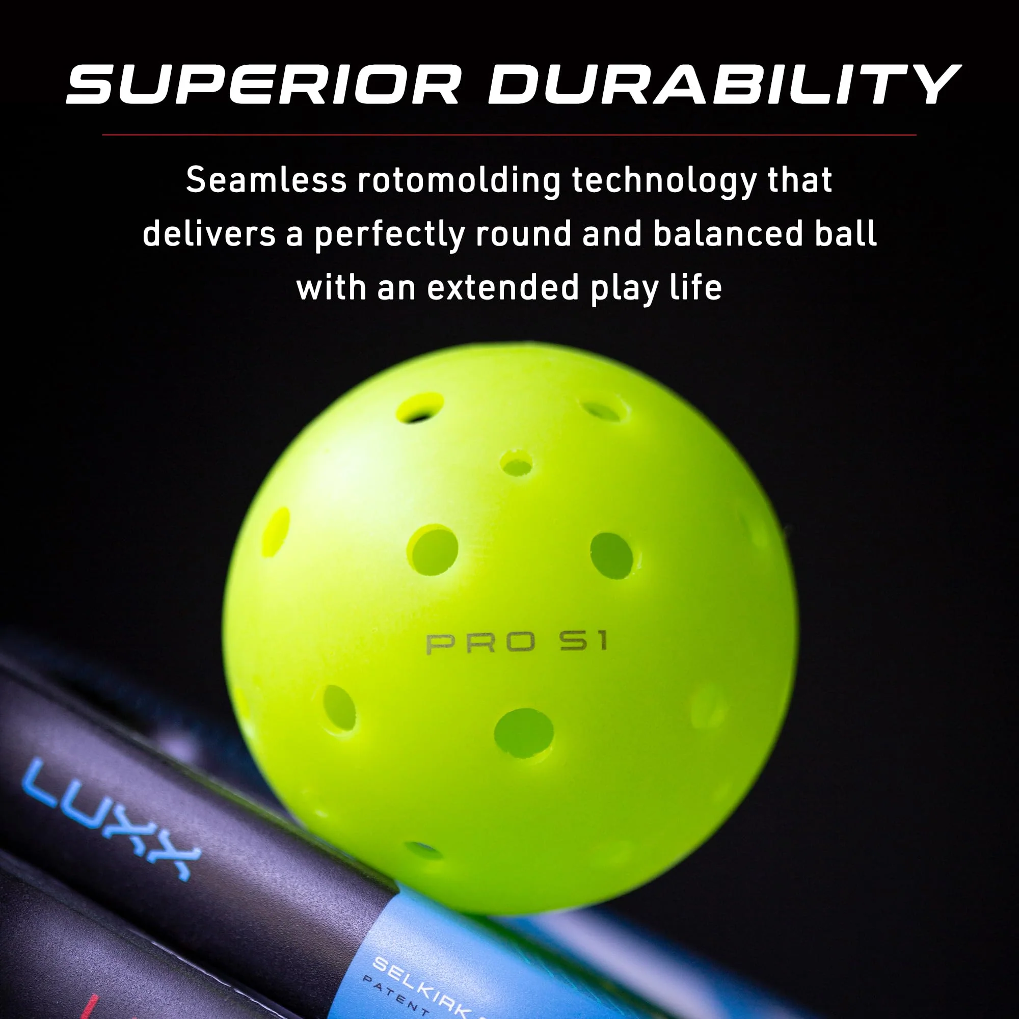 Selkirk Sport Pro S1 Ball | Crack-Resistant | 38 Hole Outdoor Pickleball Balls | USAPA Approved Pickle Ball for Tournament Play | Advanced Aerodynamics | 12 Pack Pickleballs | - Image 6