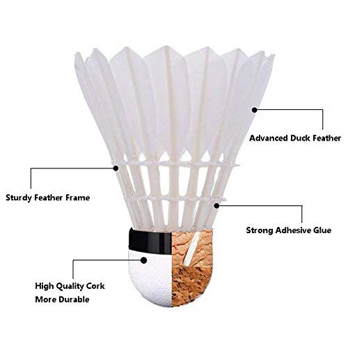 Senston Badminton Shuttlecocks 6 Pack Sports Birdies Shuttlecock 6PCS for Outdoor Indoor Sports Activities - Image 7