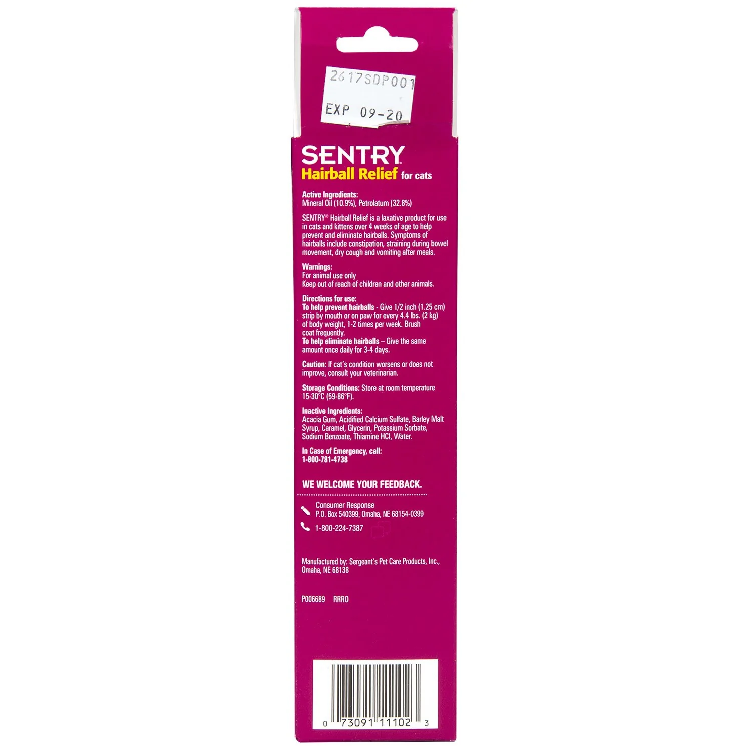 SENTRY PET CARE Sentry Hairball Relief for Cats,Malt Flavor,4.4 Ounces - Image 5