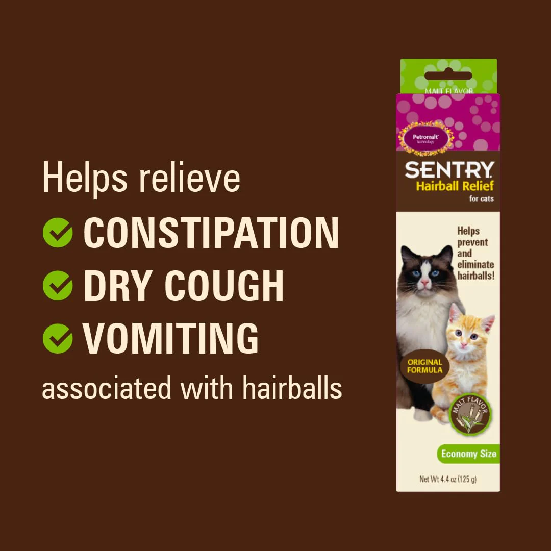SENTRY PET CARE Sentry Hairball Relief for Cats,Malt Flavor,4.4 Ounces - Image 7