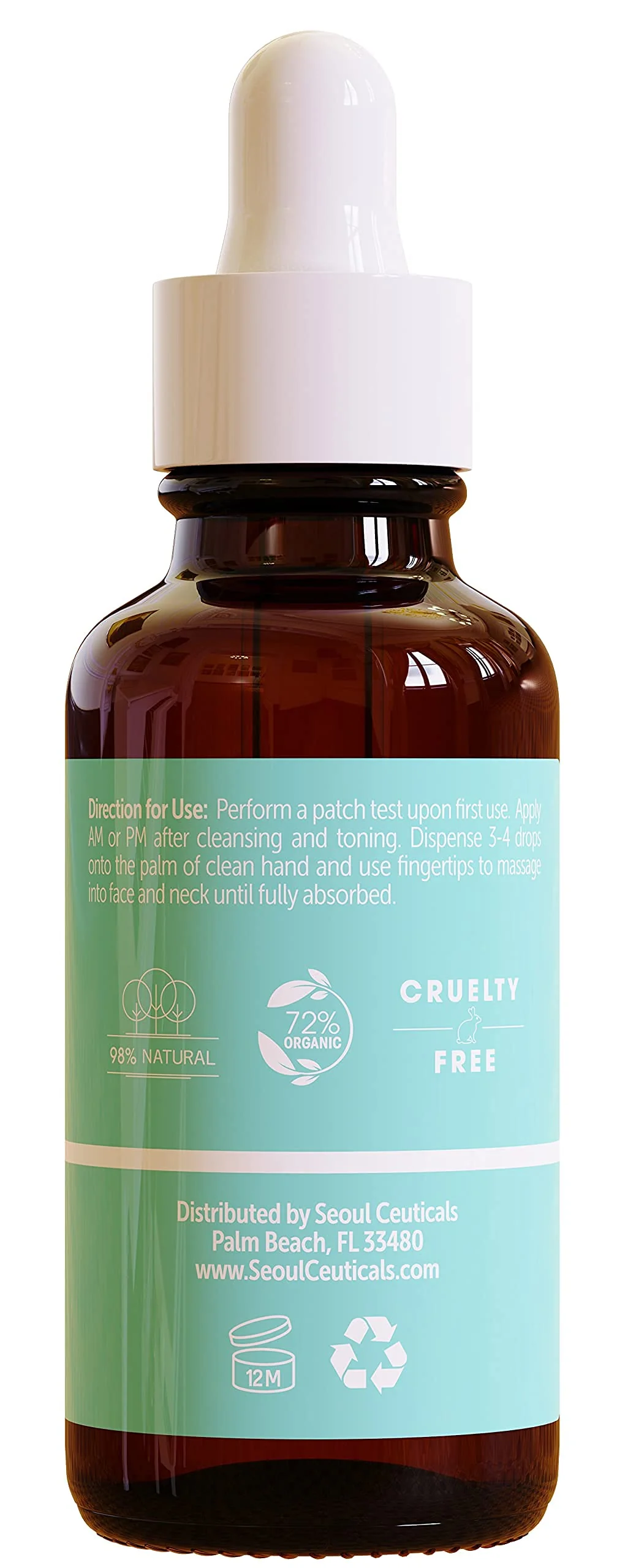 SeoulCeuticals Korean Skin Care Ginseng Serum - K Beauty Skincare with Green Tea + Centella + Royal Jelly - Cruelty Free & Organic for Dewy Glow 1oz - Image 2