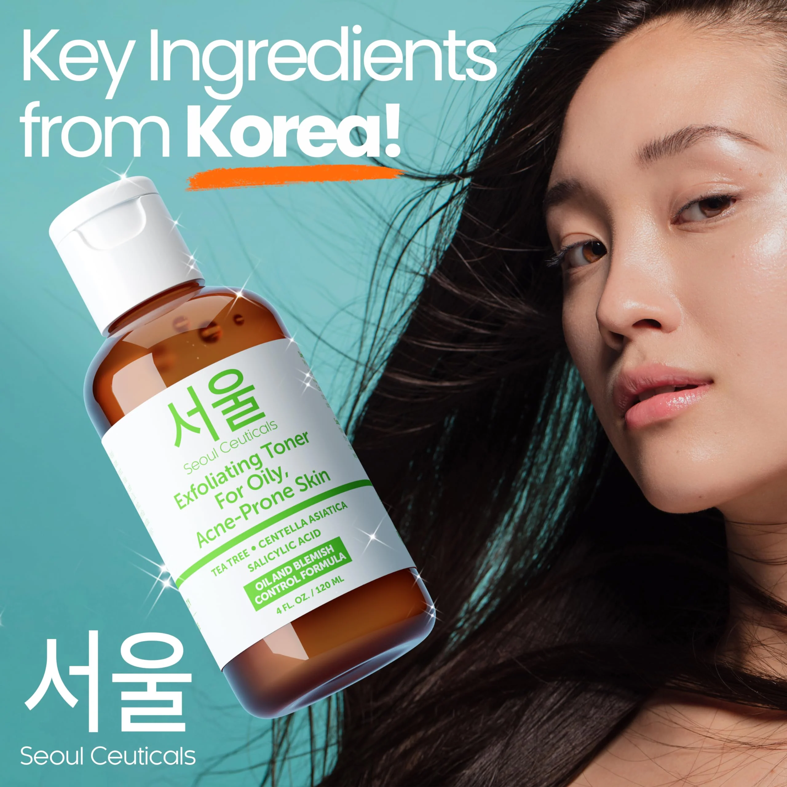 SeoulCeuticals Korean Toner for Oily Acne Prone Skin – Korean Skin Care Tea Tree Toner for Face – Facial Toner Centella Asiatica, Salicylic Acid. 4 FL OZ - Image 6