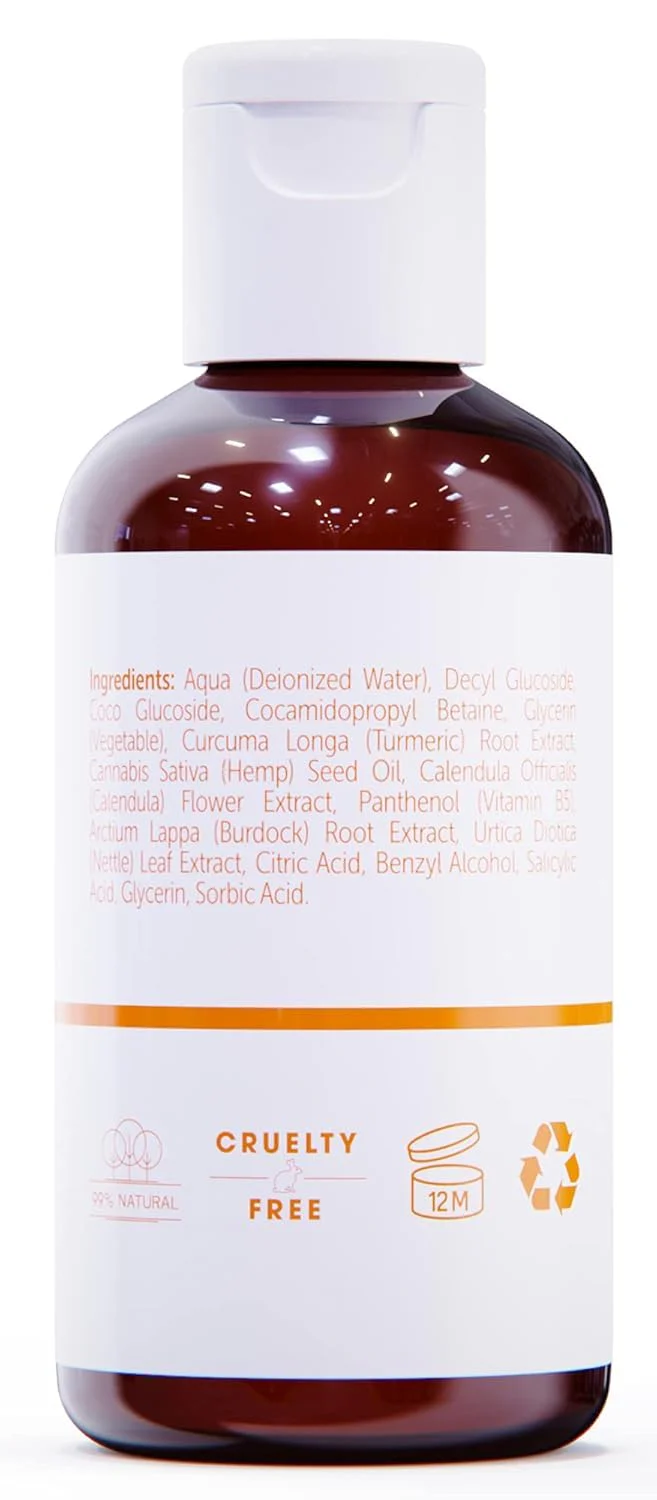 SeoulCeuticals Korean Turmeric Face Wash Cleanser – Vegan Cruelty Free Korean Skincare Facial Cleanser – K Beauty Skin Care for Dry Sensitive Skin 4oz - Image 3