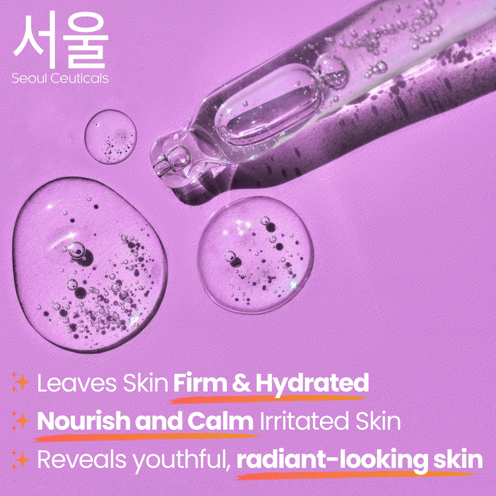 SeoulCeuticals Organic Polyglutamic Acid Serum - Korean Skin Care + Hyaluronic Acid + Centella Asiatica - K Beauty Anti Aging - Healthy Glowing Skin 1oz - Image 7