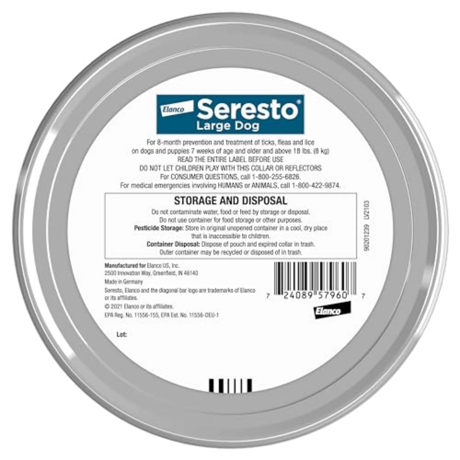 Seresto Flea & Tick Collar For Dogs Over 18 lbs., Treatment & Prevention, Vet-Recommend, 8 Month Protection - Image 9