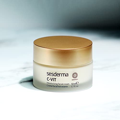 Sesderma C-VIT Moisturizing Facial Cream, Fight Aging with Vitamin C Antioxidants, Diminish Fine Lines & Revitalize Skin, 1.7 fl oz - Image 6