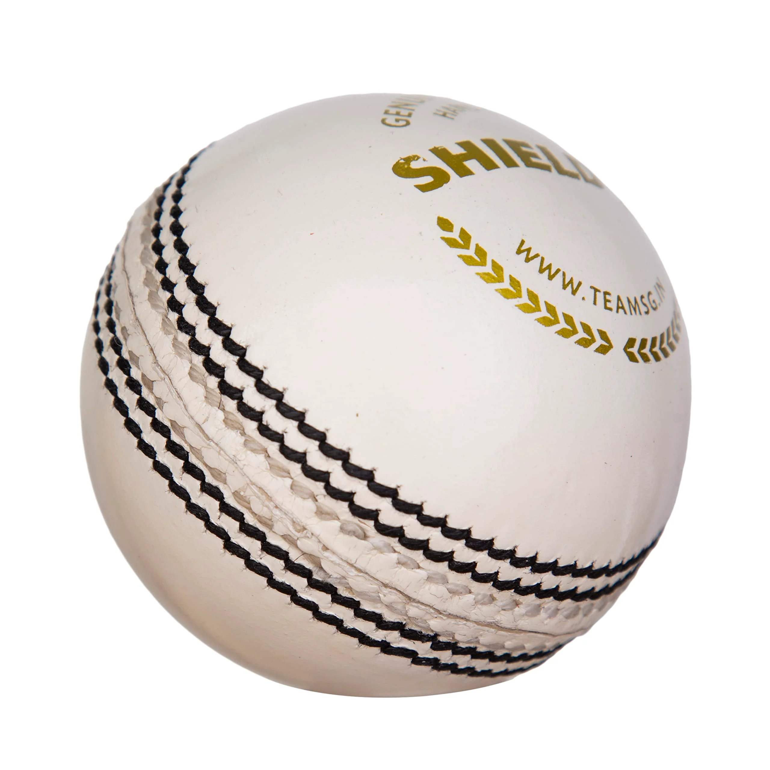 SG Cricket Shield 20 Premium Leather Ball | White | Youth | Leather | Waterproof | Solid Grade 2 Core | Machine Stitched | Ideal for Club & School Matches | Pack of 1 - Image 5
