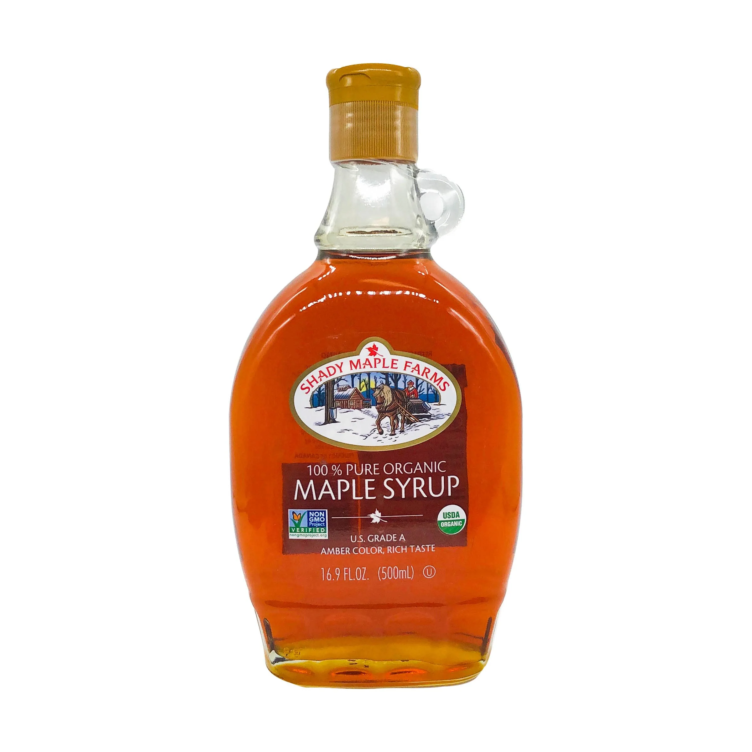 Shady Maple Farms Maple Syrup, Og, Gr A, Dk, Gl, 16.90-Ounce - Image 6