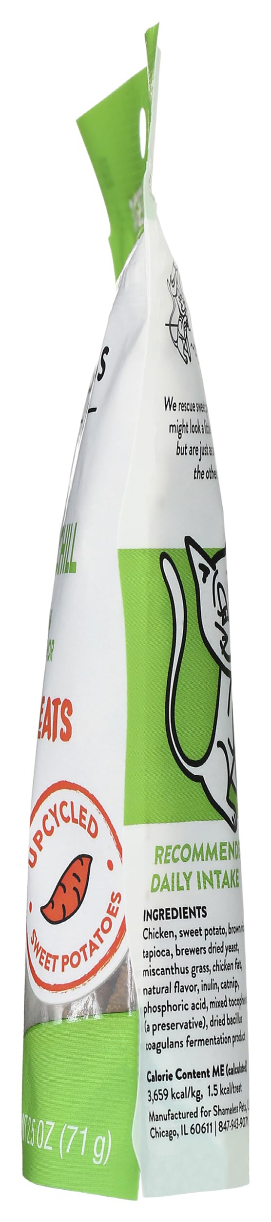 Shameless Pets Crunchy Cat Snacks & Treats – Healthy Cat Treats for Indoor Cats & Kittens with Catnip, Real Chicken & Digestive Support, Catnip N Chill (2.5 oz) - Image 4