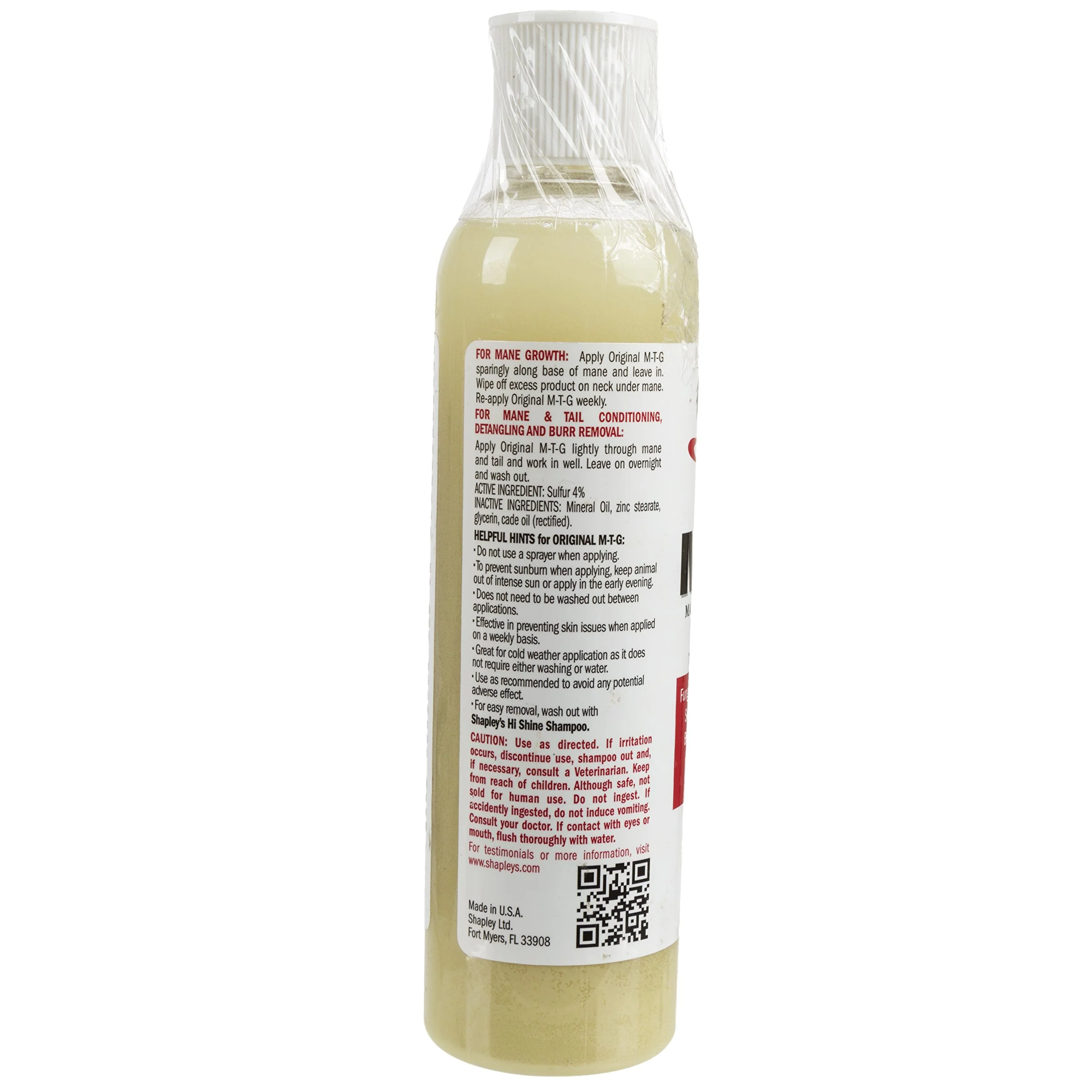 SHAPLEY'S MTG8OXDSTSMTG DS Original M-T-G Mane Tail & Groom for Horses, 8 oz - Image 3