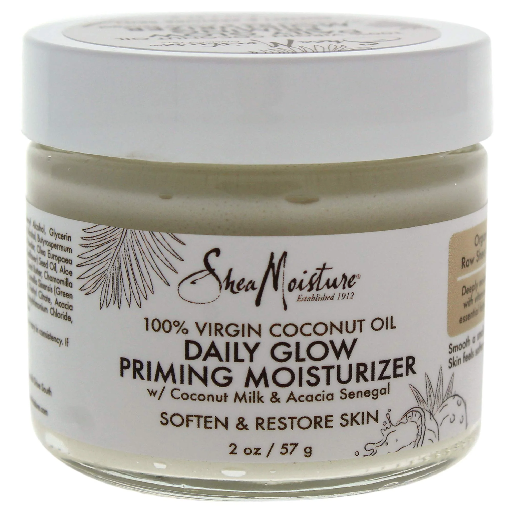 Shea Moisture 100% Virgin Coconut Oil Daily Glow Priming Moisturizer By Shea Moisture for Unisex -Moisturizer, 2 Ounce - Image 2
