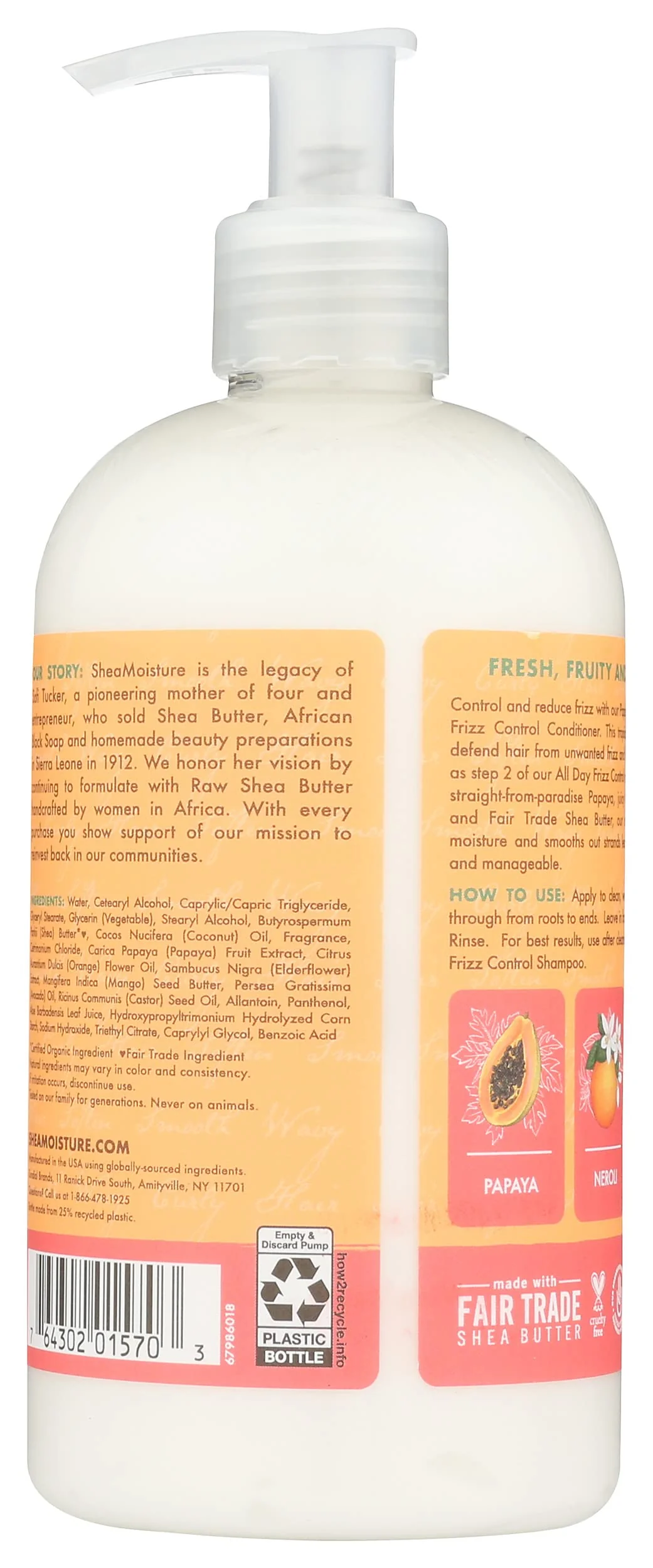 Shea Moisture, All Day Frizz Control Conditioner Papaya & Neroli, 13 Ounce - Image 2