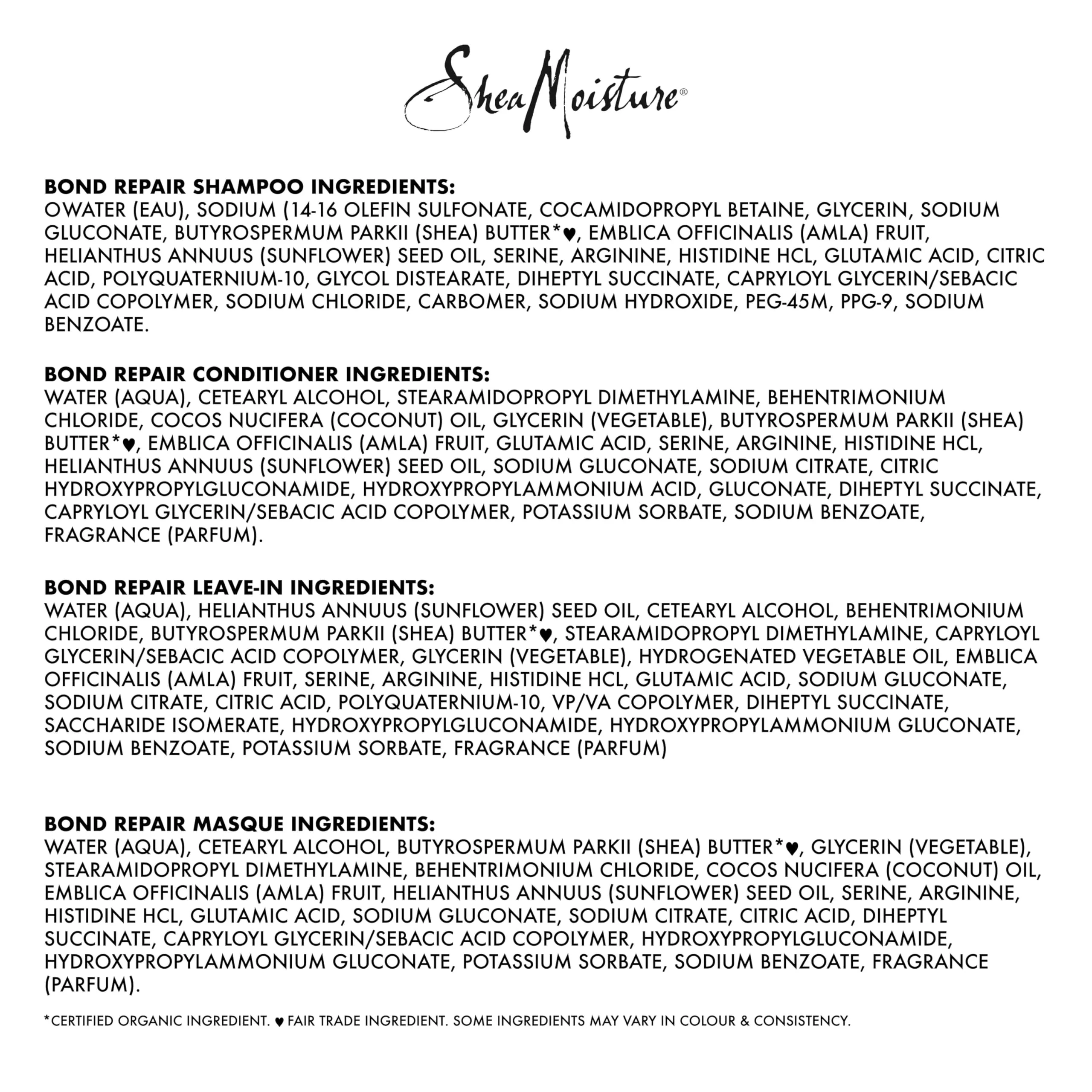 Shea Moisture Amla Oil Bond Repair Kit 4 Piece Kit for Damaged Hair with HydroPlex Technology for Strengthening & Less Breakage - Image 8