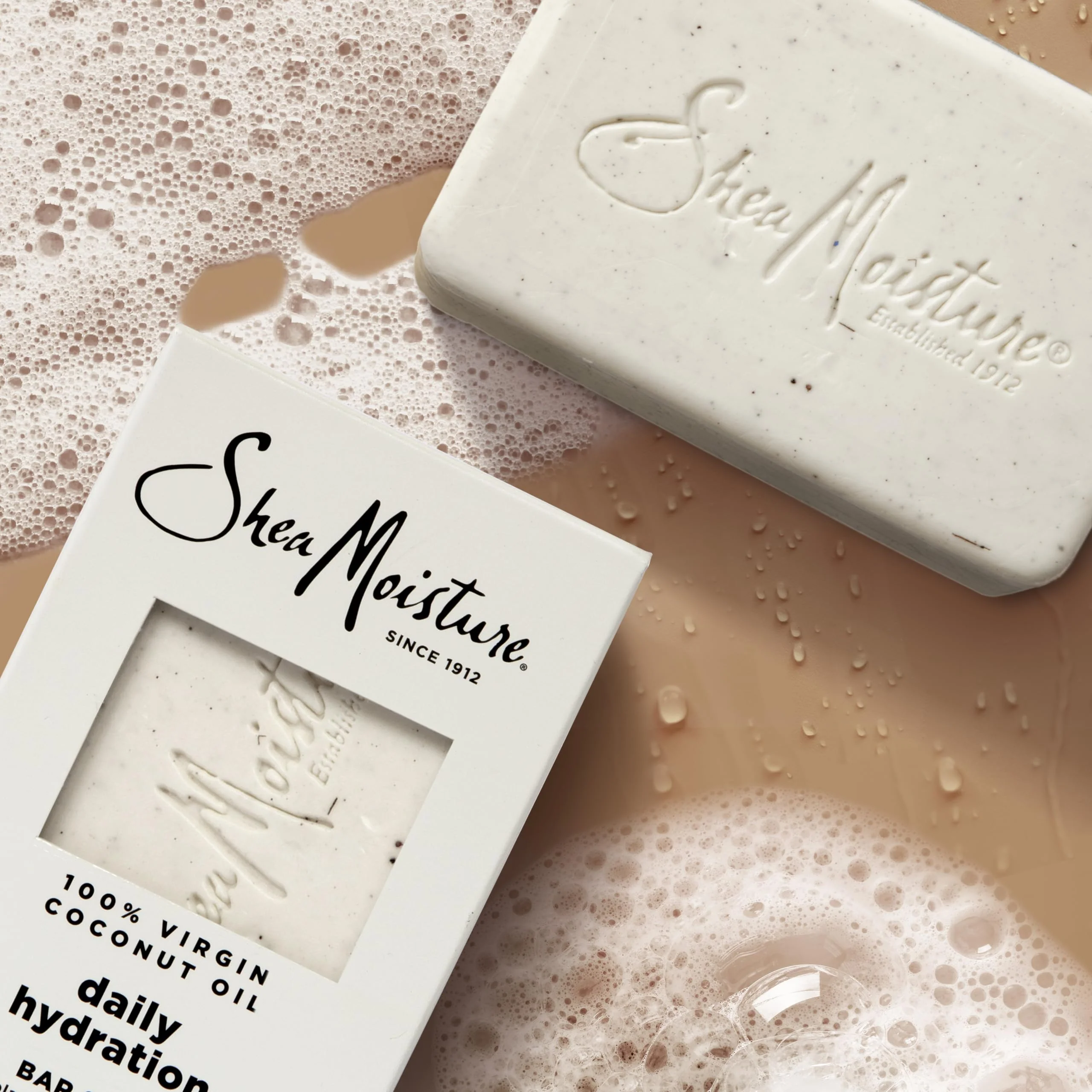 Shea Moisture Bar Soap, Daily Hydration 12-Pack – 24H Moisturizing Body Soap for Dry Skin with 100% Virgin Coconut Oil, 8 Oz Ea - Image 6