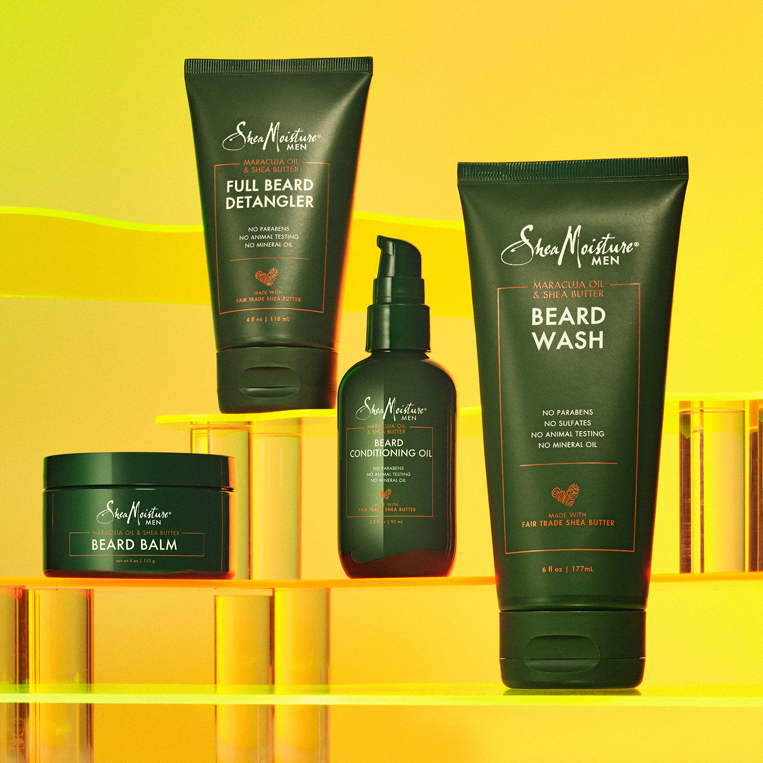 Shea Moisture Beard Care Gift Set – Natural Beard Oil & Beard Balm Scented with Essential Oils, Gift for Men (2 Piece Set) - Image 9