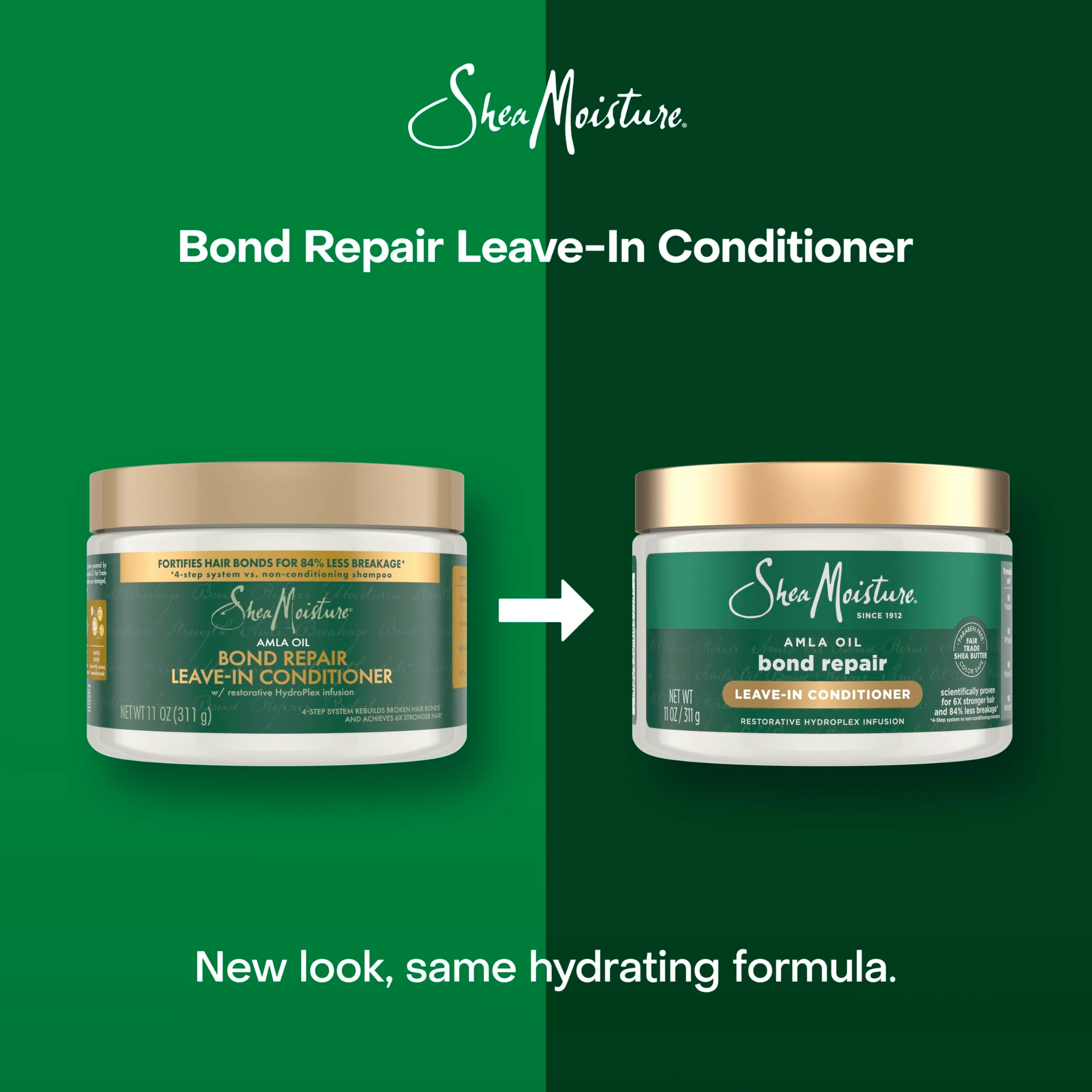 Shea Moisture Bond Repair Leave-In Conditioner Amla Oil Protects Against Damage And Strengthens Hair Bonds With Hydroplex Technology For Less Breakage With Restorative HydroPlex Infusion 11FlOz - Image 3