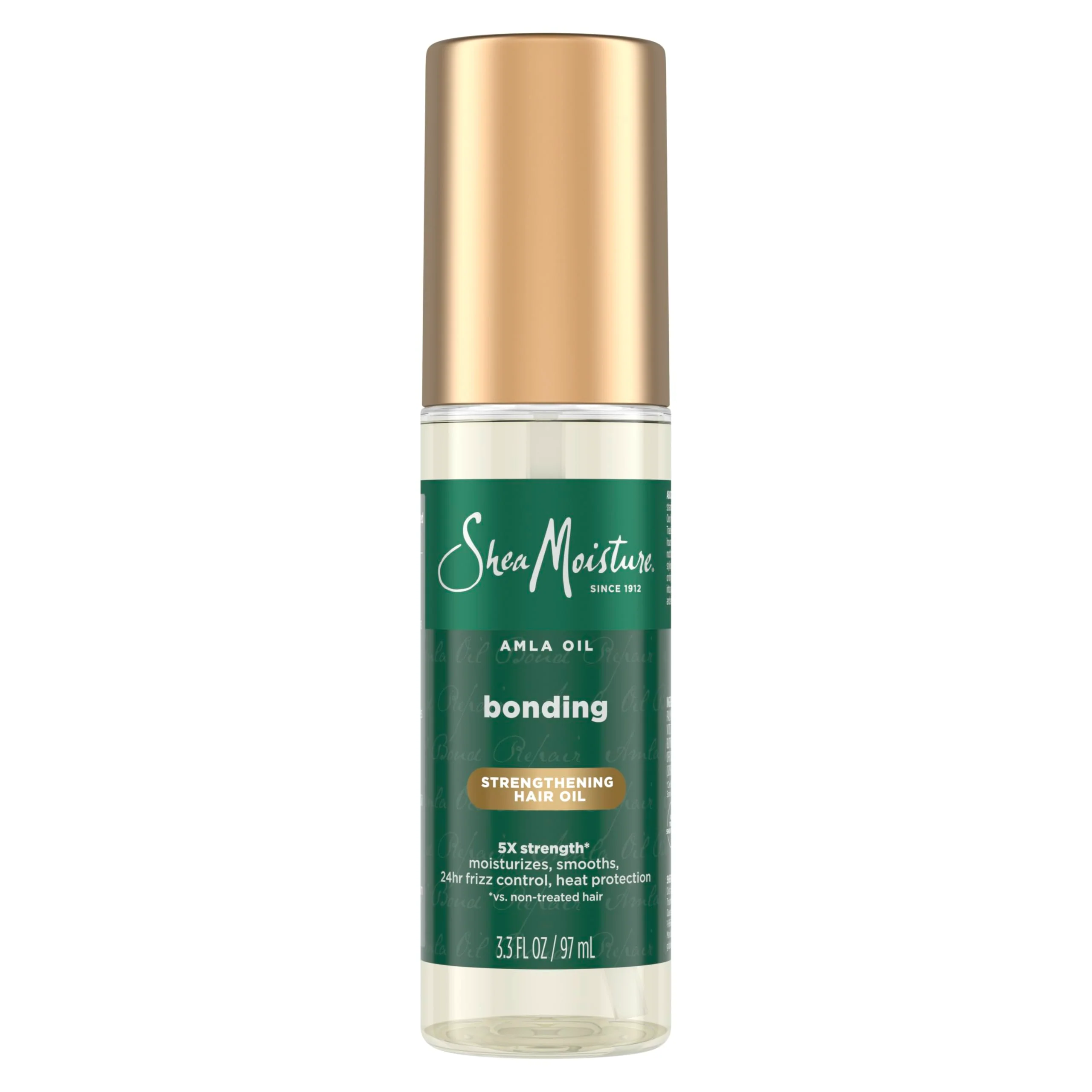 Shea Moisture Bonding Oil Amla Oil To Protect, Strengthen And Smooth Hair With Amla Oil And Fair-Trade Shea Butter With 5X Strength And 24-Hour Frizz & Humidity Control 3.3 Fl Oz