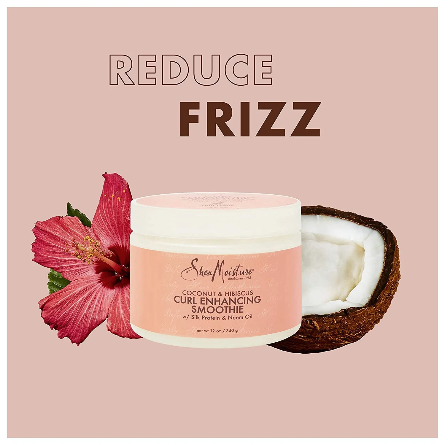 Shea Moisture Coconut & Hibiscus Curl Enhancing Smoothie 12 oz - Image 2