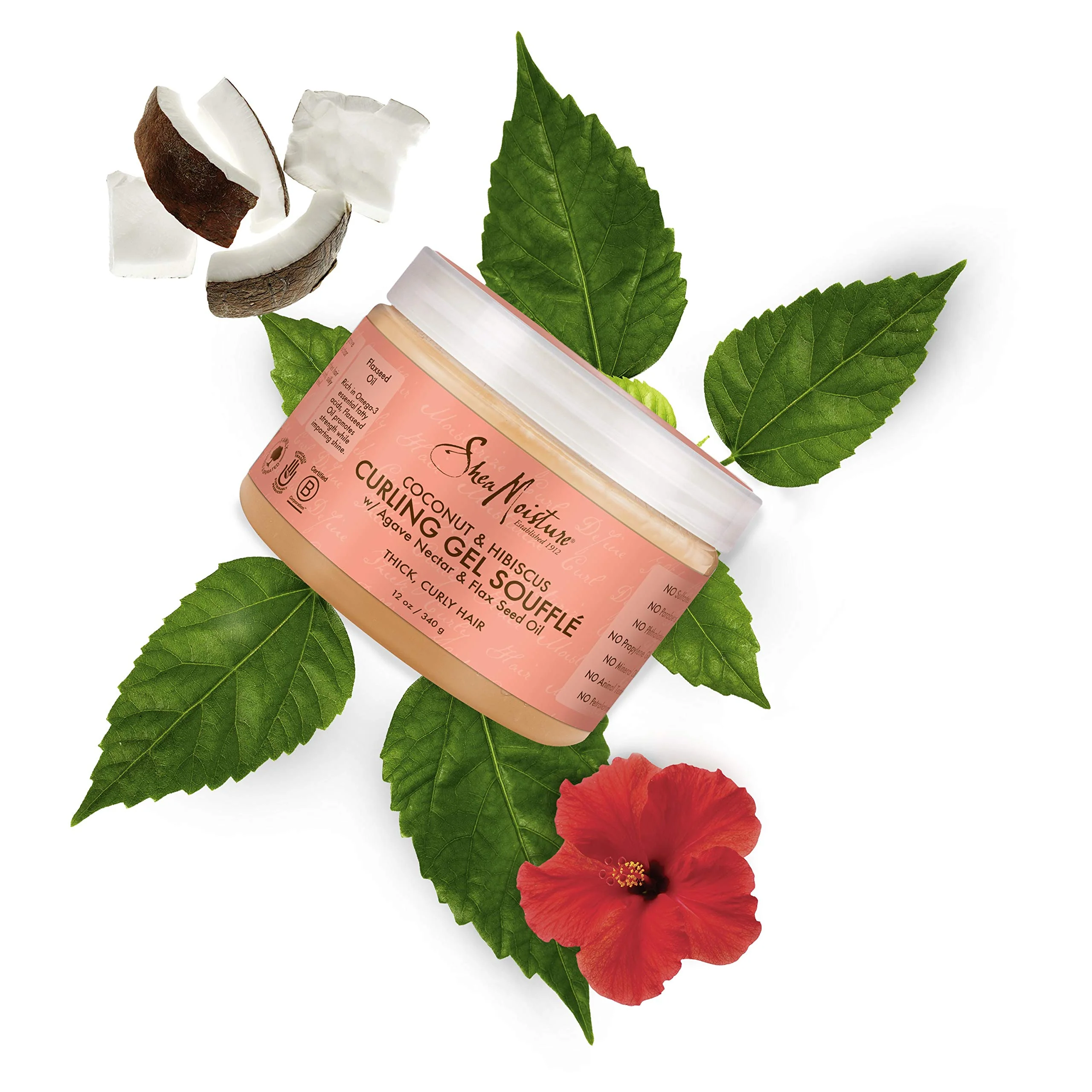 Shea Moisture Coconut & Hibiscus Gel Souffle 12 Ounce (354ml) (2 Pack) - Image 5