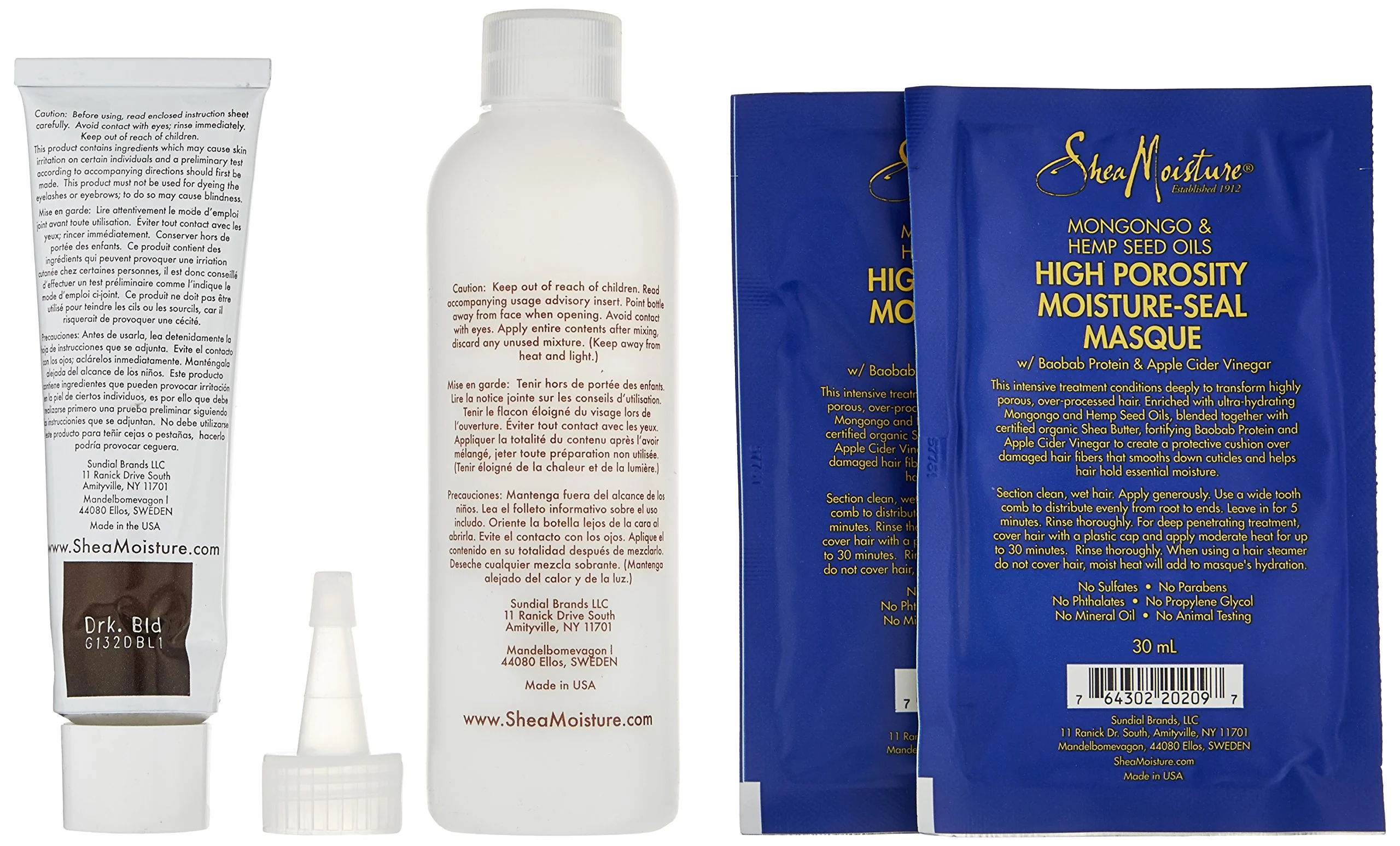 Shea Moisture Nourishing Hair Color Kit, Dark Blonde - Image 3