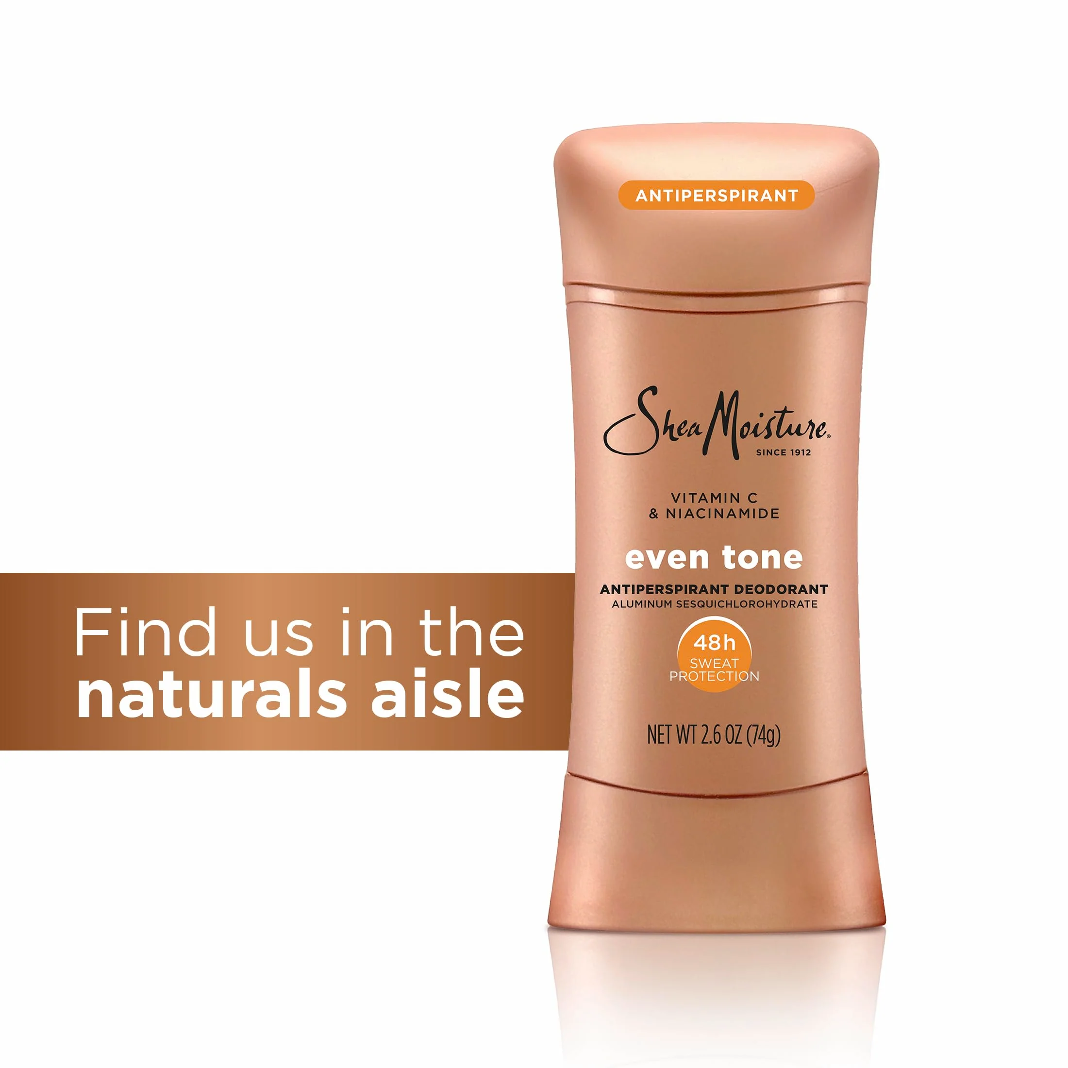 SheaMoisture Antiperspirant Deodorant Stick Even Tone Vitamin C & Niacinamide 2 Count for 48HR Sweat & Odor Protection with No Parabens & No Mineral Oil 2.6 oz - Image 5