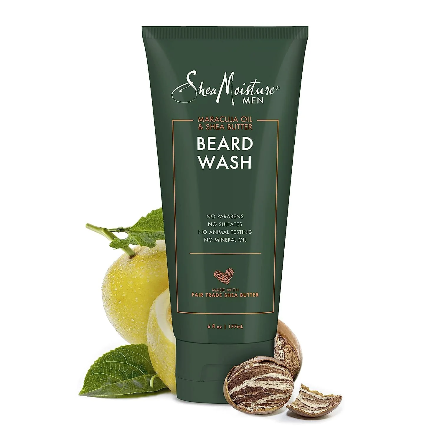 SheaMoisture Beard Wash - Full Beard Shampoo, Moisturizing with Maracuja Oil and Raw Organic Shea Butter, Beard Care for Men, 6 Fl Oz Ea (Pack of 2) - Image 9