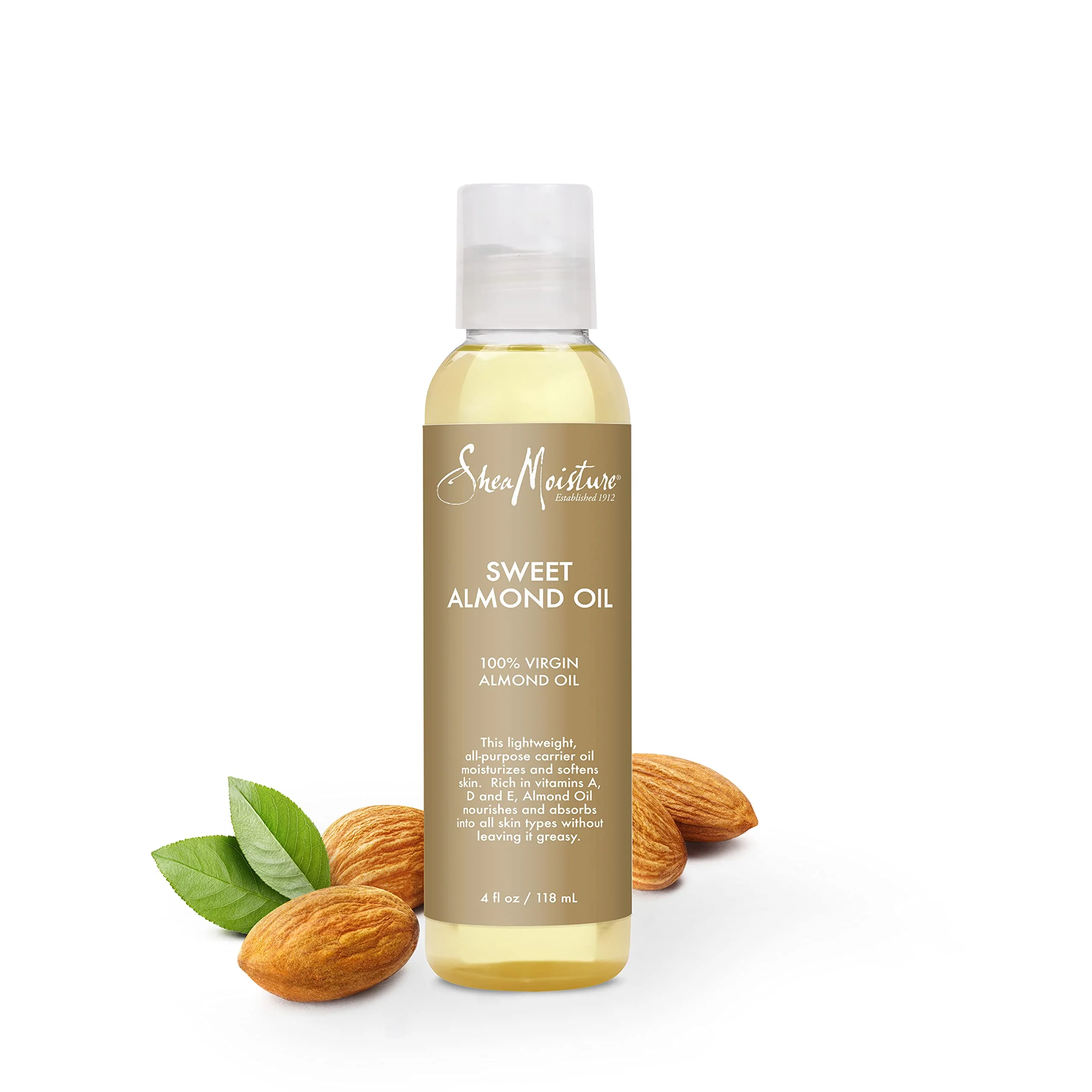 SheaMoisture Body Oil for Dry Skin Sweet Almond Oil Cruelty Free 4 oz - Image 6