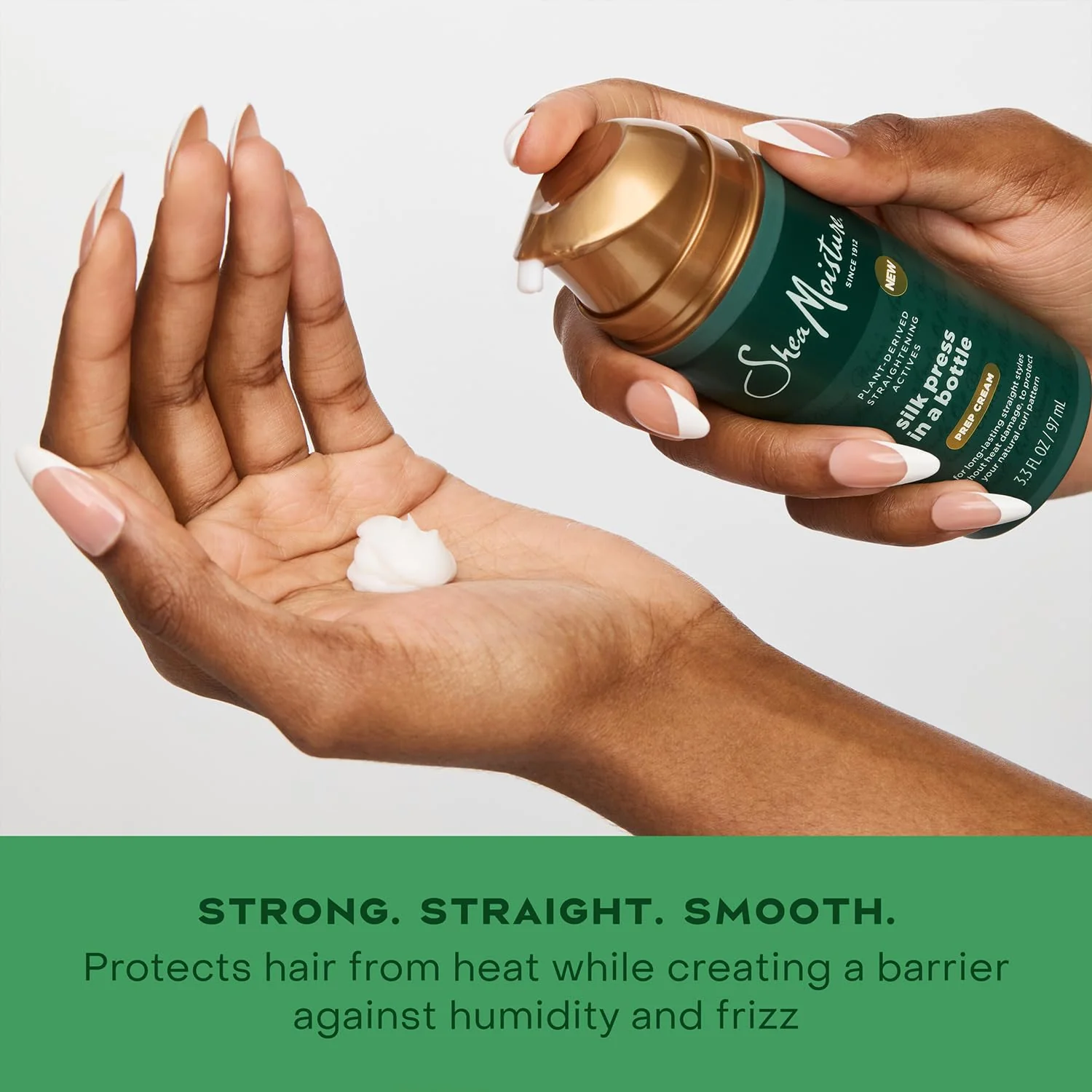 SheaMoisture Bond Repair Shampoo & Conditioner Set with Hair Strengthening Amla Oil + Prep Cream, Silk Press Hair Products for Frizz Control, Heat Protection, Anti-Humidity - Image 8