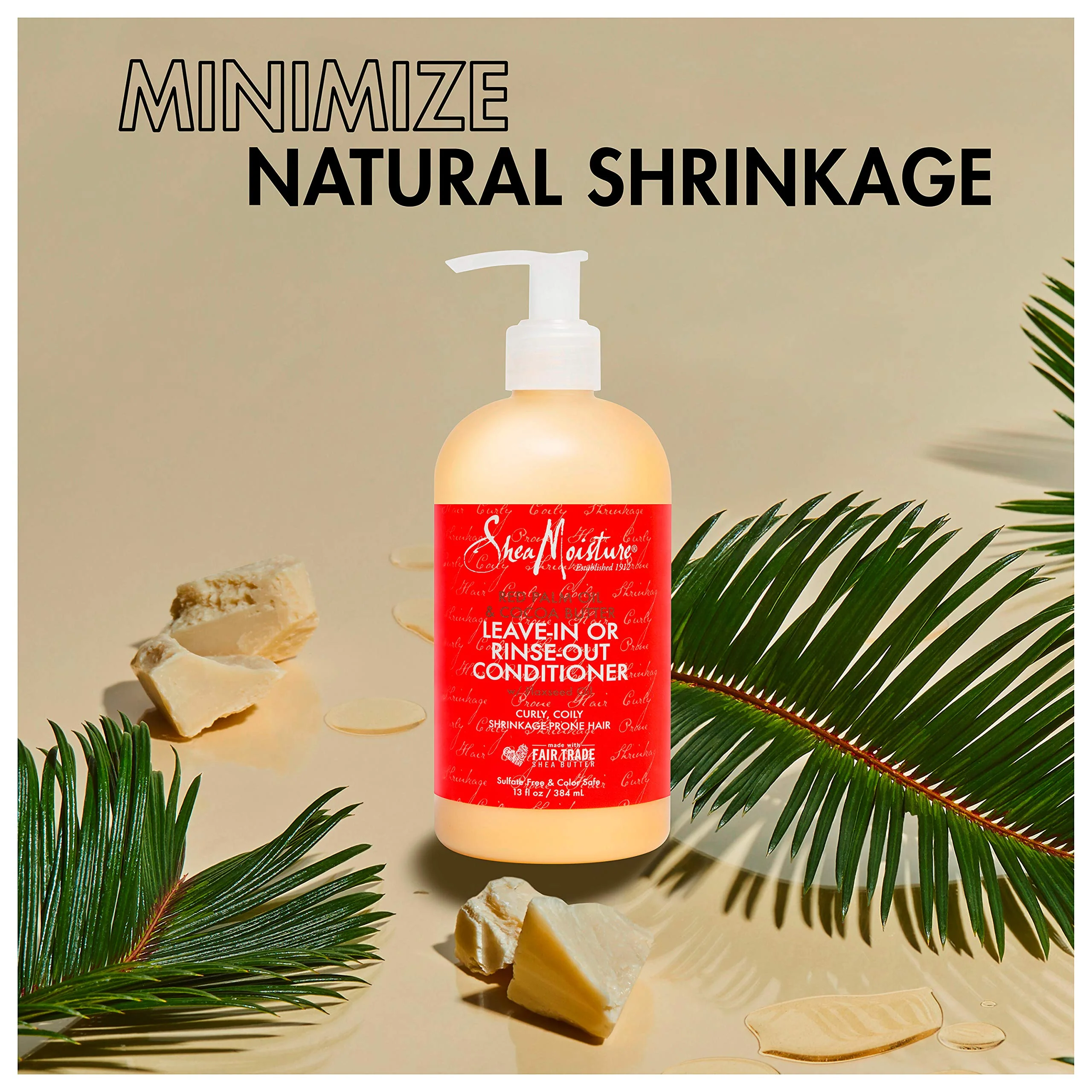 Sheamoisture Conditioner for Curly Hair Red Palm Oil and Cocoa Butter with Flaxseed Oil 13 oz - Image 2