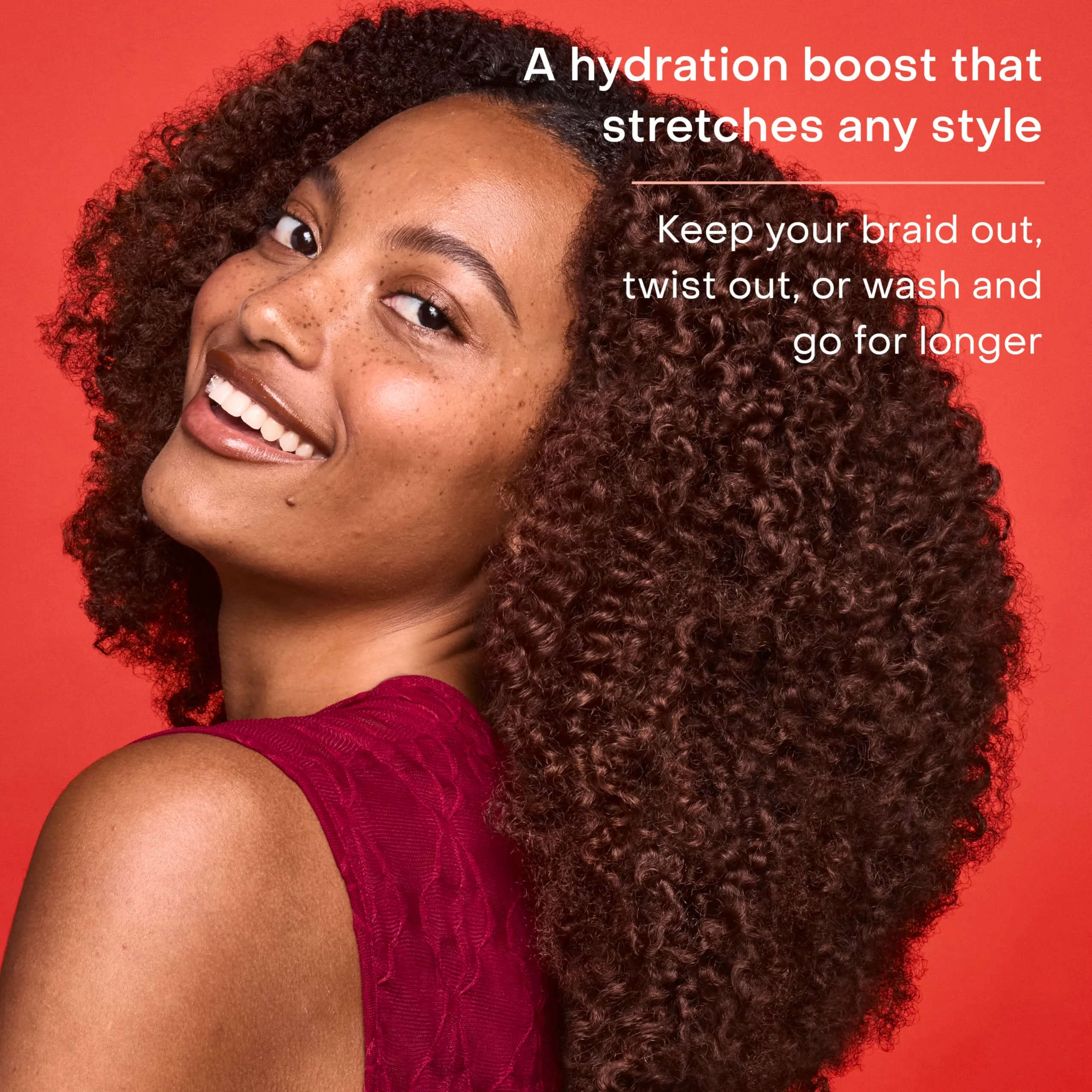 SheaMoisture Curl Stretch Refresher Spray Kalahari Melon Oil and Marula Oil Between Wash Style Stretcher Boosts Hydration, Fights Humidity and Frizz with Hyaluronic Serum 8 Fl Oz - Image 5