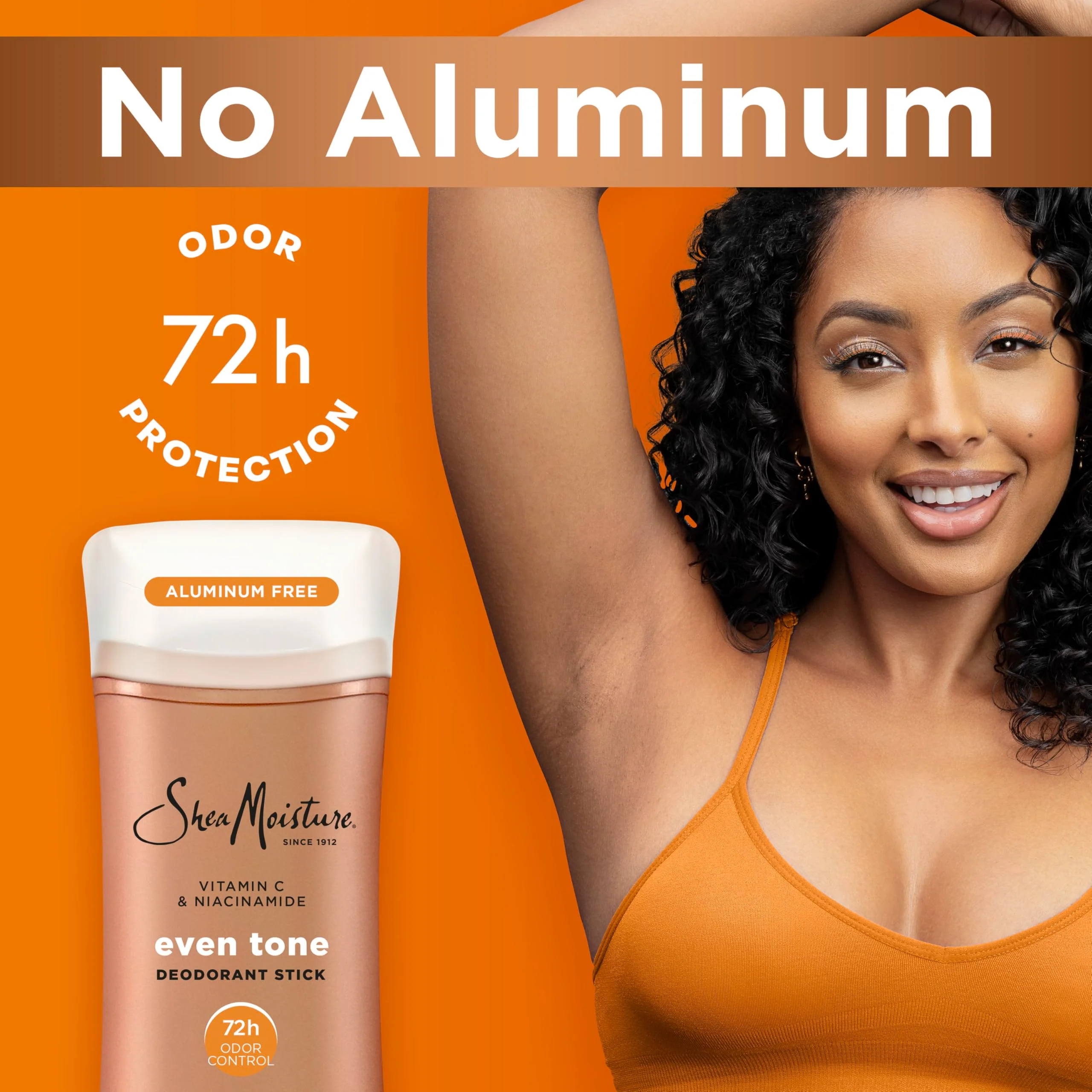 SheaMoisture Deodorant Stick for 72h Odor Control Fresh Aluminum Free 2.6 oz - Image 2