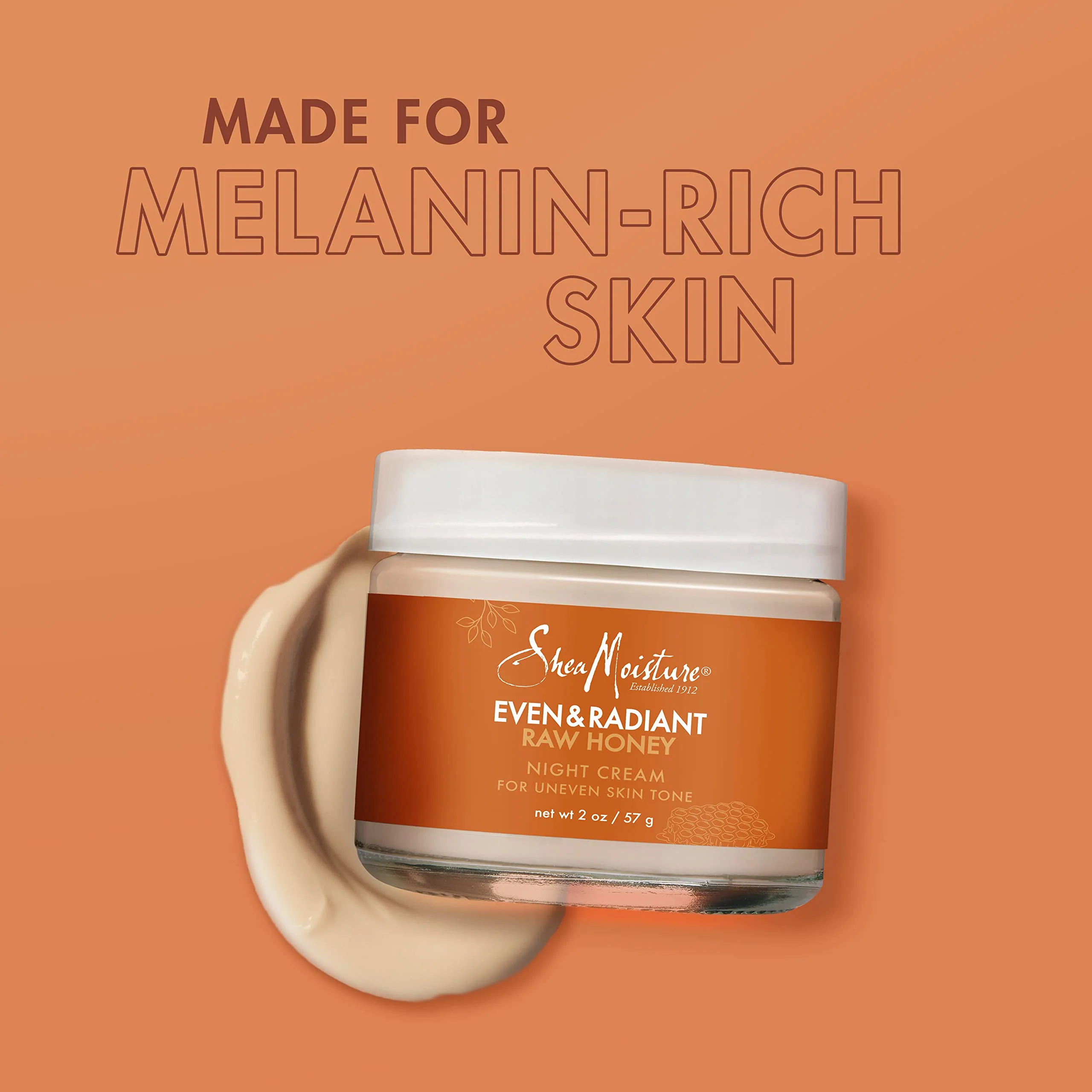 SheaMoisture Even and Radiant Face Cream For Uneven Skin Tone and Dark Spots Night Cream With Raw Honey 2 oz - Image 2