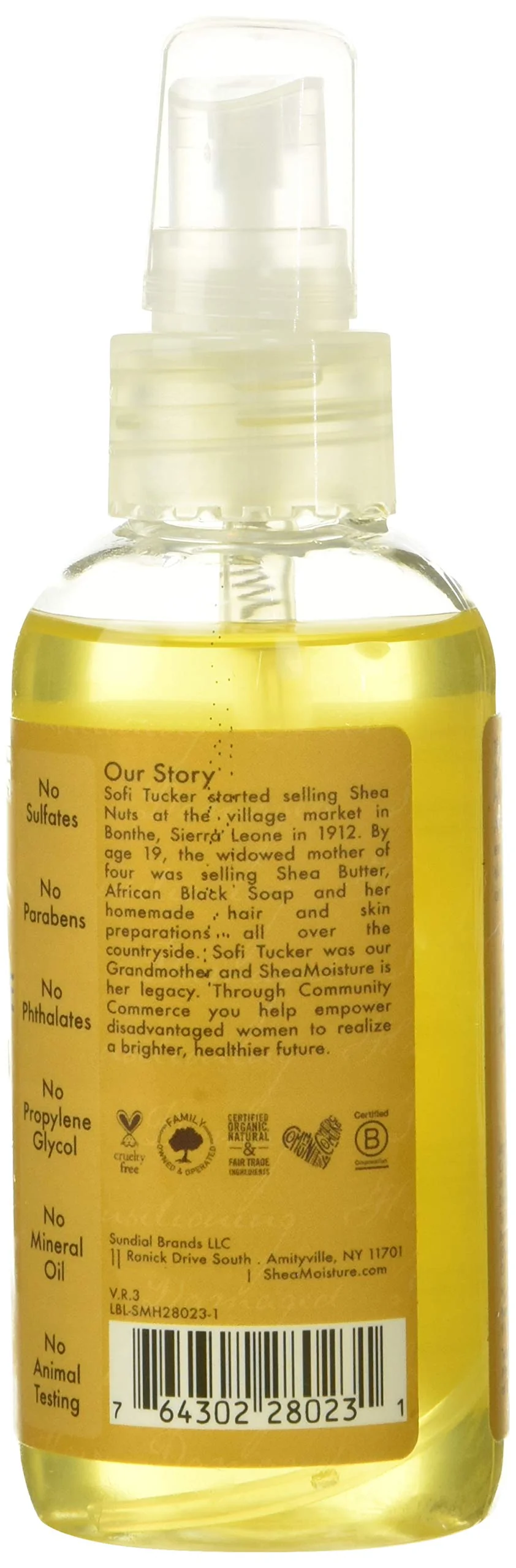 SheaMoisture Hair Styling Agent, Raw Shea Butter Reconstructive Finishing Elixir Hair Oil for Dry Hair, 4 oz - Image 2