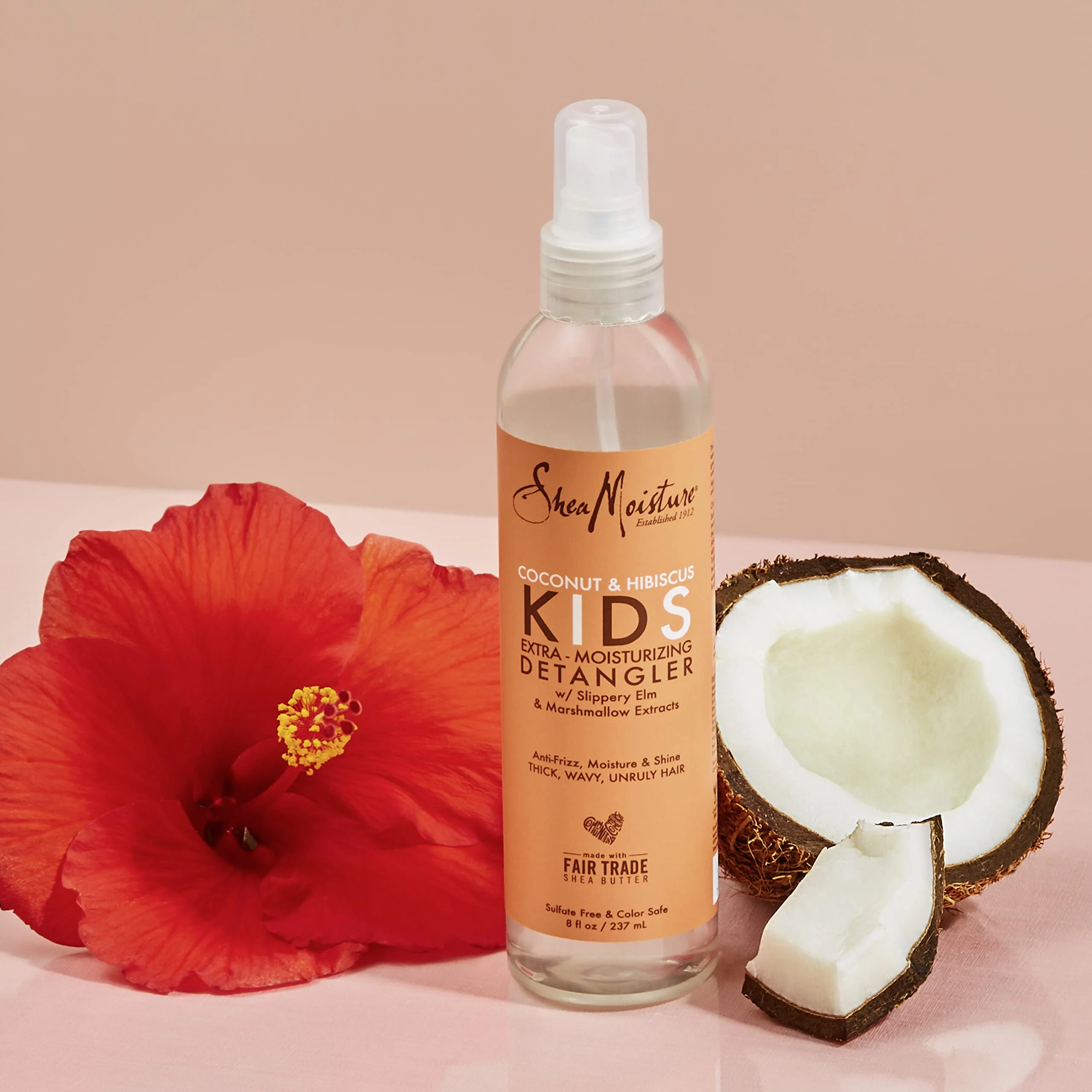 SheaMoisture Kids Detangler for Curly Hair, Extra Moisturizing Coconut & Hibiscus with Shea Butter, 8 oz - Image 8
