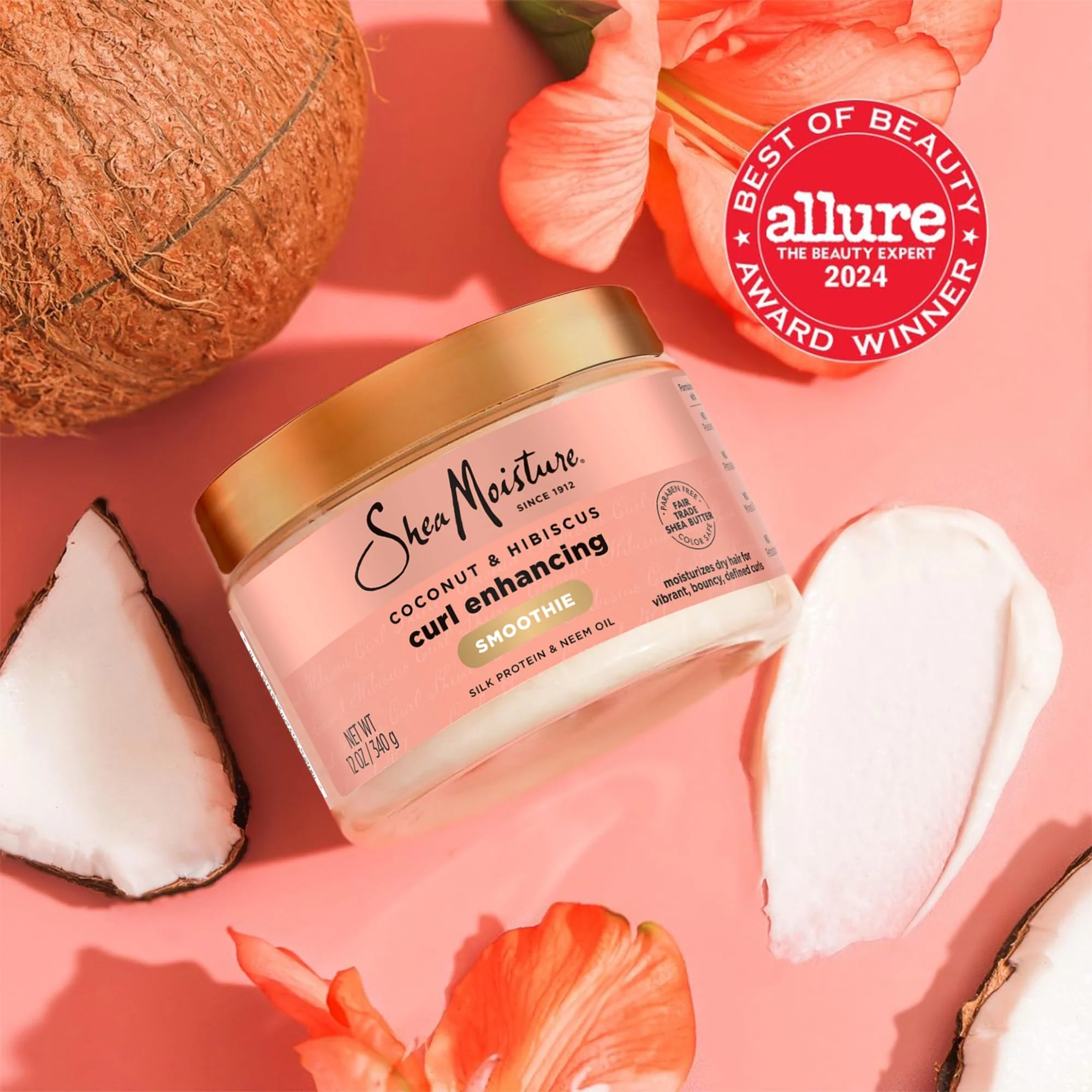 SheaMoisture Leave-In Conditioner Bundle, Coconut & Hibiscus Curl Enhancing Smoothie for Curly Hair, Frizz Control + Jamaican Black Castor Oil Strengthen & Restore for Hair Repair - Image 7