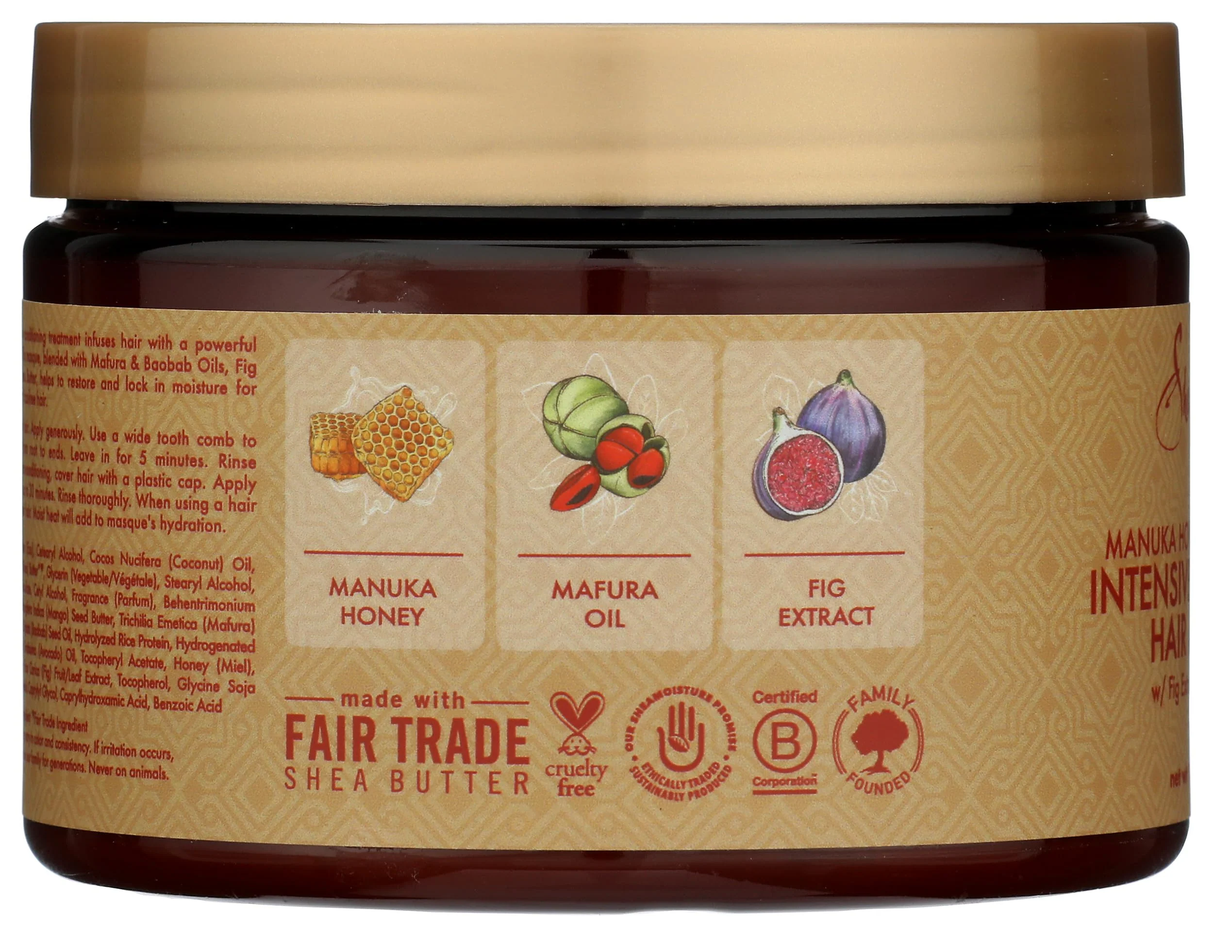 Sheamoisture Manuka Honey &Mafura Oil Intensive Hydration Treatment Masque, 12 Oz - Image 4