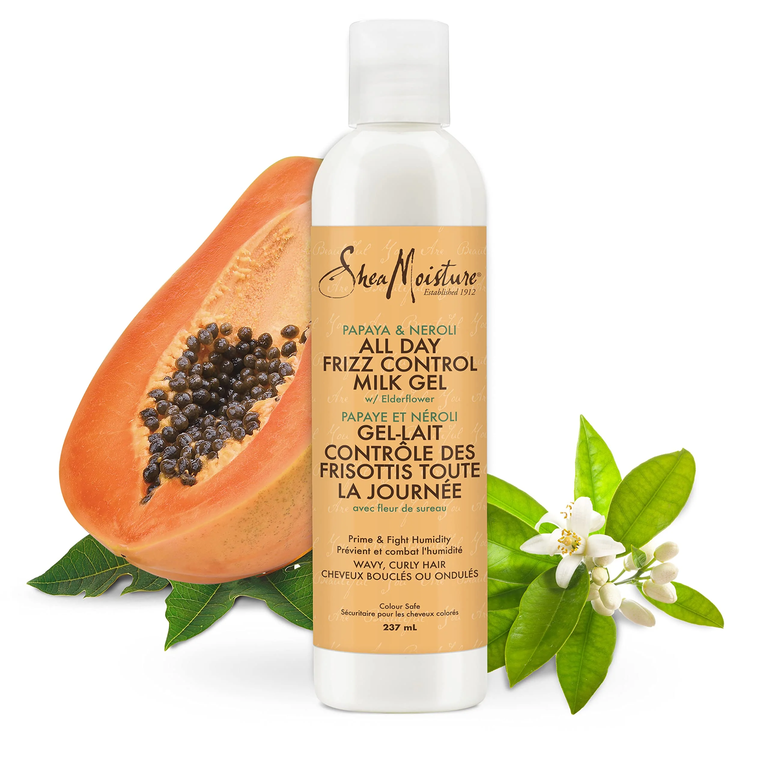 SheaMoisture Milk Gel for Wavy Curly Hair Papaya and Neroli Parabenfree Curl Gel Oz, 8 Ounce - Image 5