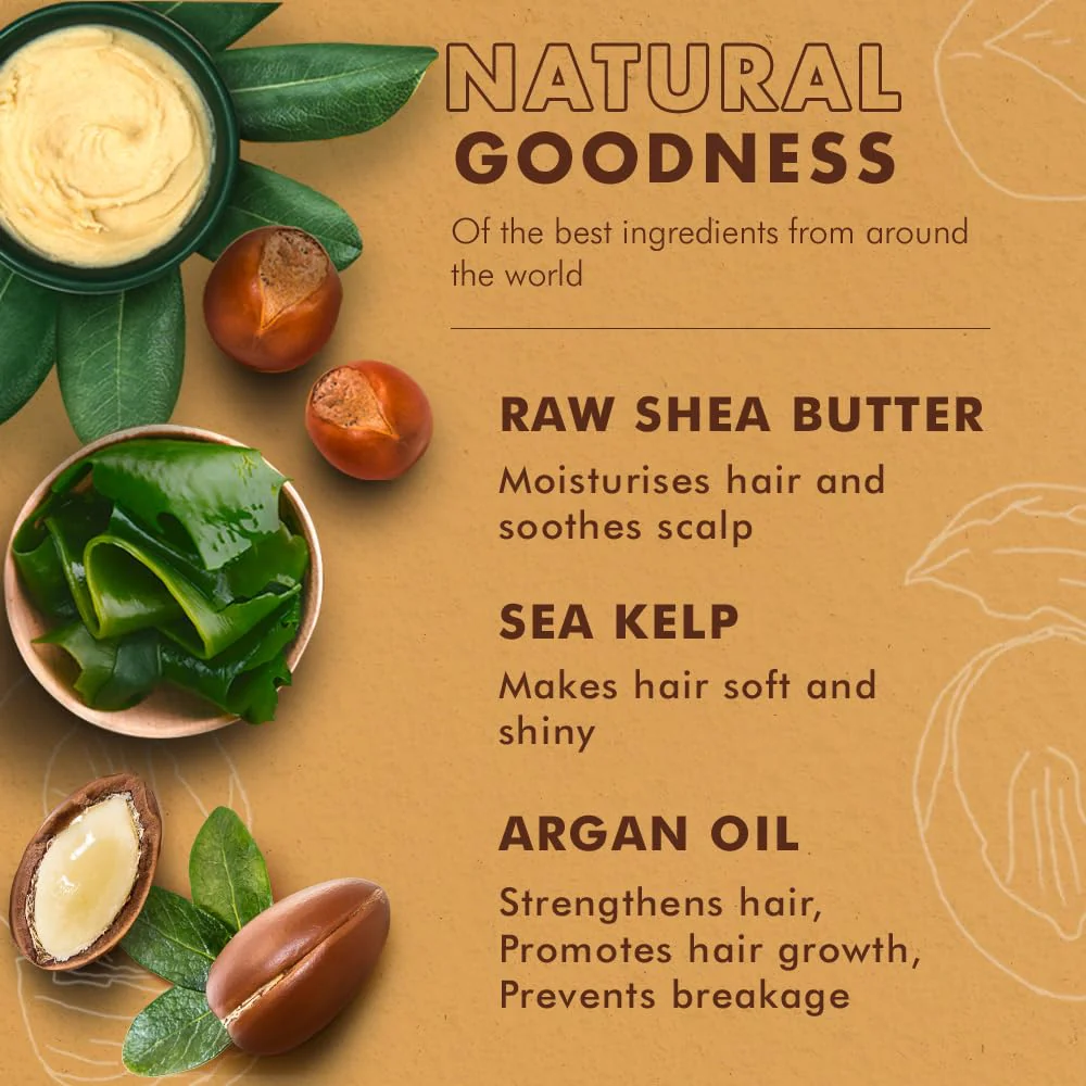 SheaMoisture Raw Shea Butter Deep Moisturizing Detangler for Dry, Damaged Hair, Hair Styling Product Formulated with Sea Kelp and Argan Oil 8 oz - Image 4
